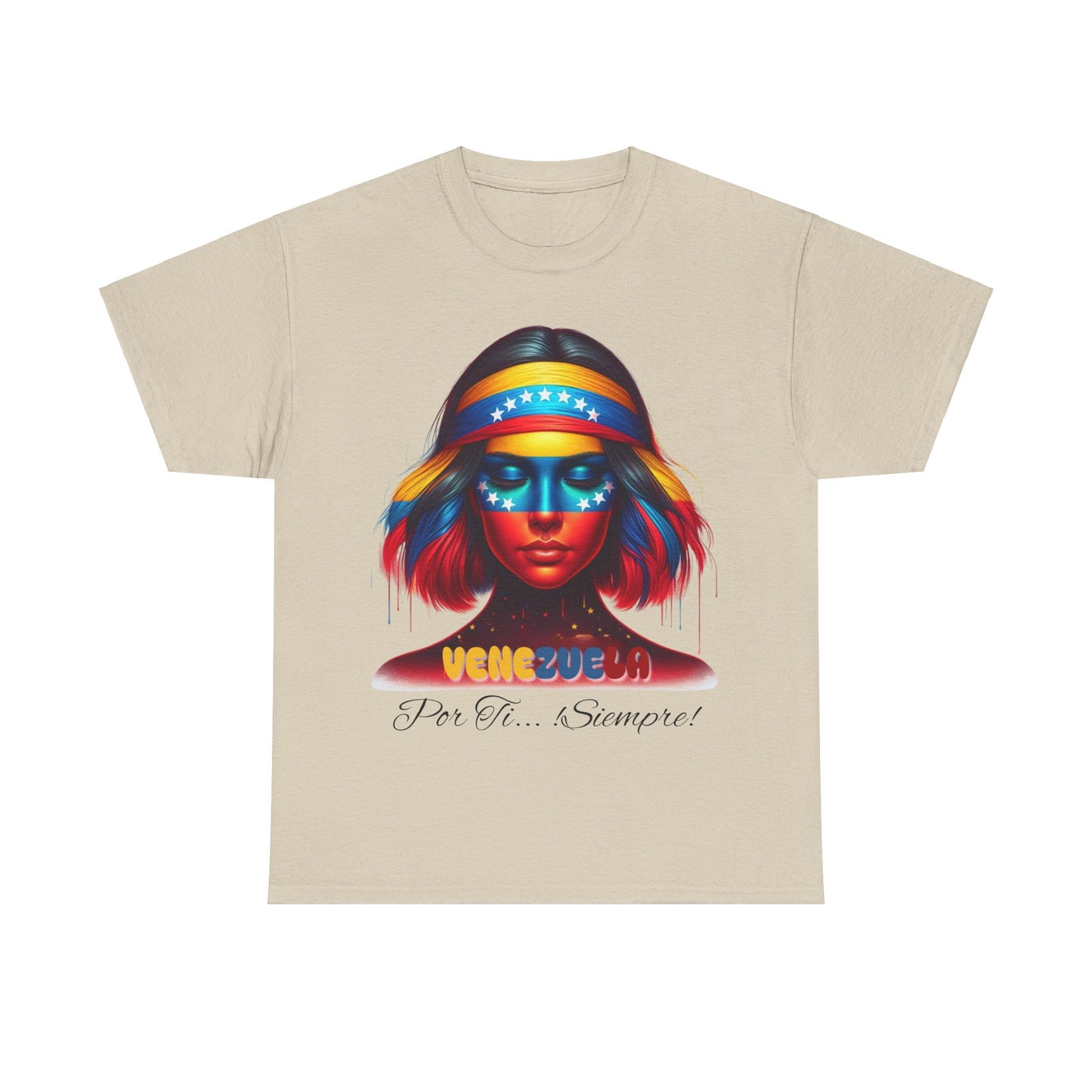 Unisex Heavy Cotton Tee, Colección Camisetas Venezuela Unisex – Serie Adultos, Camiseta Orgullo Venezolano – Retro y Clásica, edicion especial Venezuela