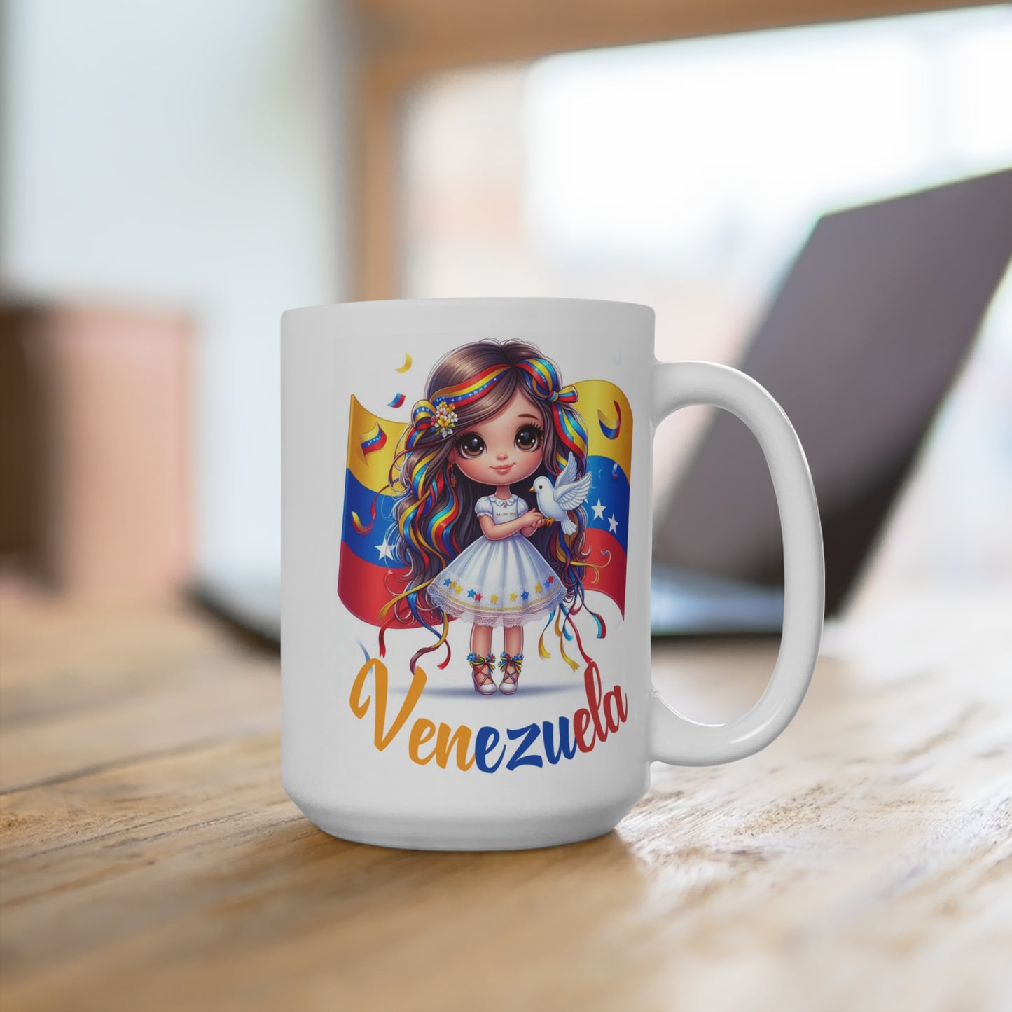 Ceramic Mugs (11oz\15oz\20oz), Ceramic Mugs (11oz\15oz\20oz), para las personas amantes de Venezuela o para los venezolanos migrantes de su pais, con banderas de Venezuela