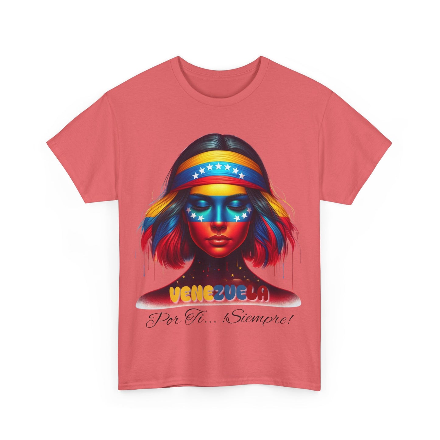 Unisex Heavy Cotton Tee, Colección Camisetas Venezuela Unisex – Serie Adultos, Camiseta Orgullo Venezolano – Retro y Clásica, edicion especial Venezuela