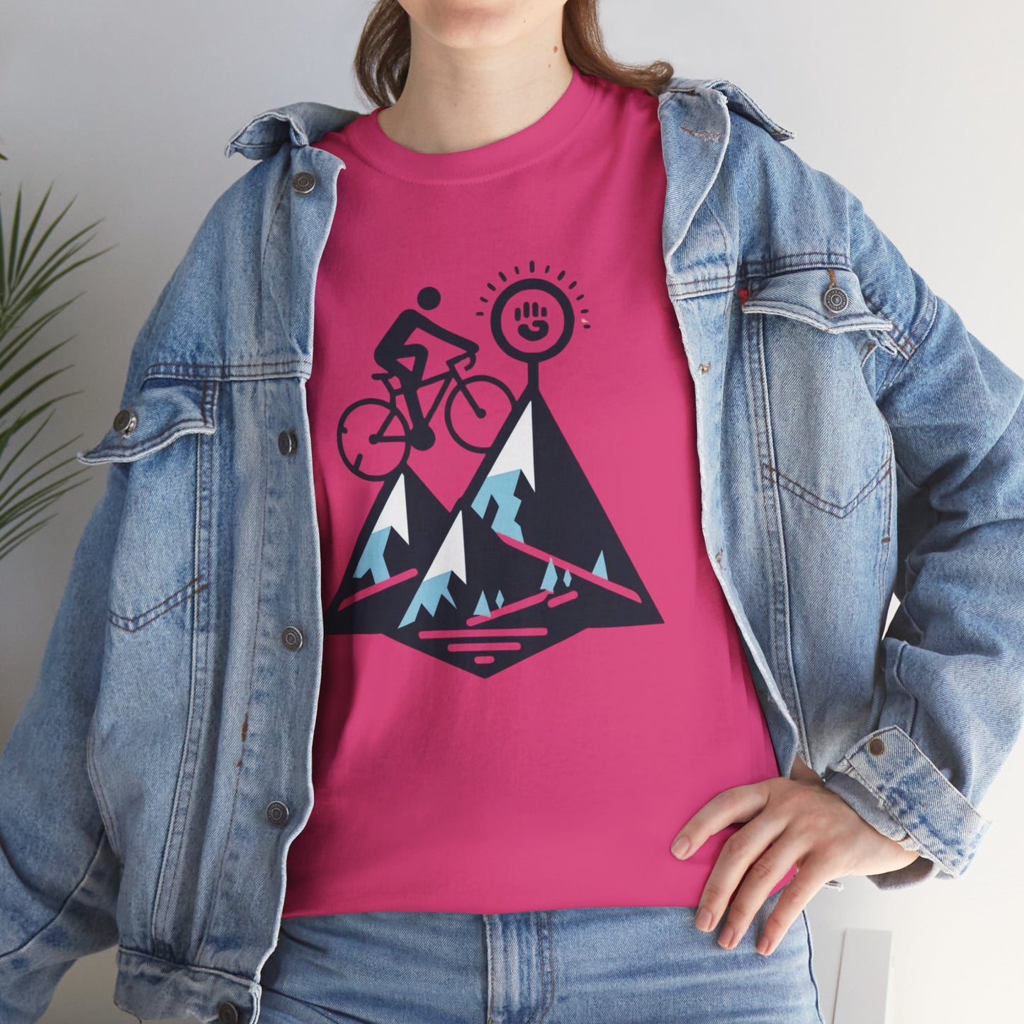 Unisex Heavy Cotton Tee, para amantes del ciclismo, amantes de bicicletas, ropa de ciclismo, camisetas de ciclismo de montaña, ropa de ciclismo, amantes de la bicicleta