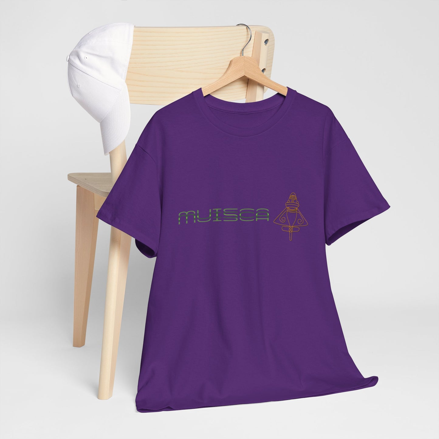 "CULTURA MUISCA" - Unisex Heavy Cotton Tee, Sporty, Casual, Gift, For Him or Her.