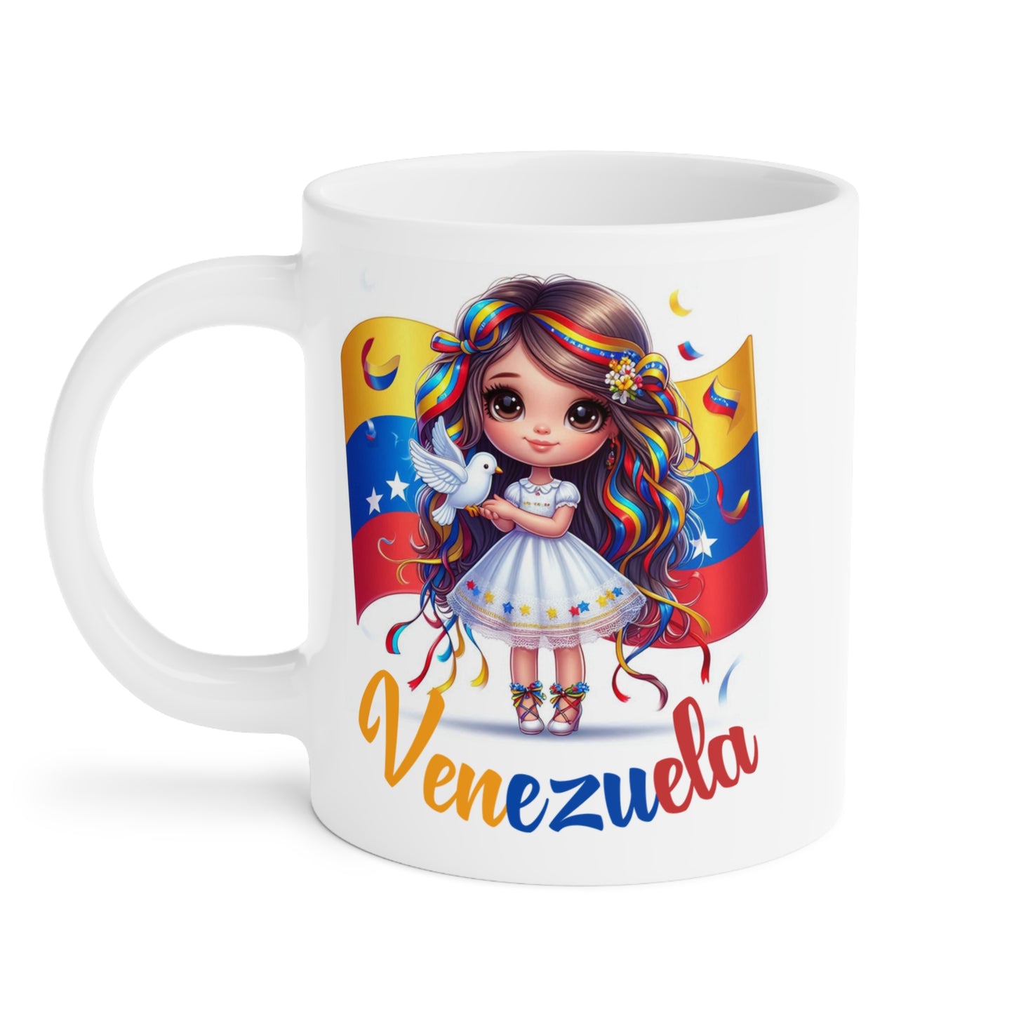 Ceramic Mugs (11oz\15oz\20oz), Ceramic Mugs (11oz\15oz\20oz), para las personas amantes de Venezuela o para los venezolanos migrantes de su pais, con banderas de Venezuela