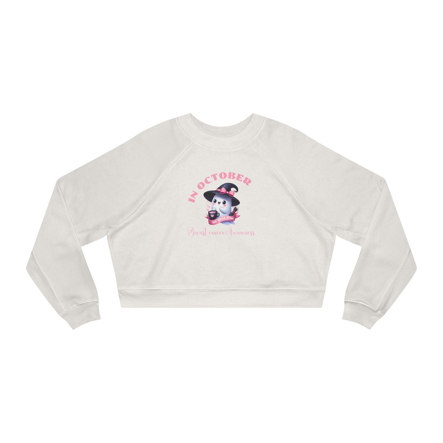 Cropped Sweatshirt Breast Cancer Awareness October Pink Pullover