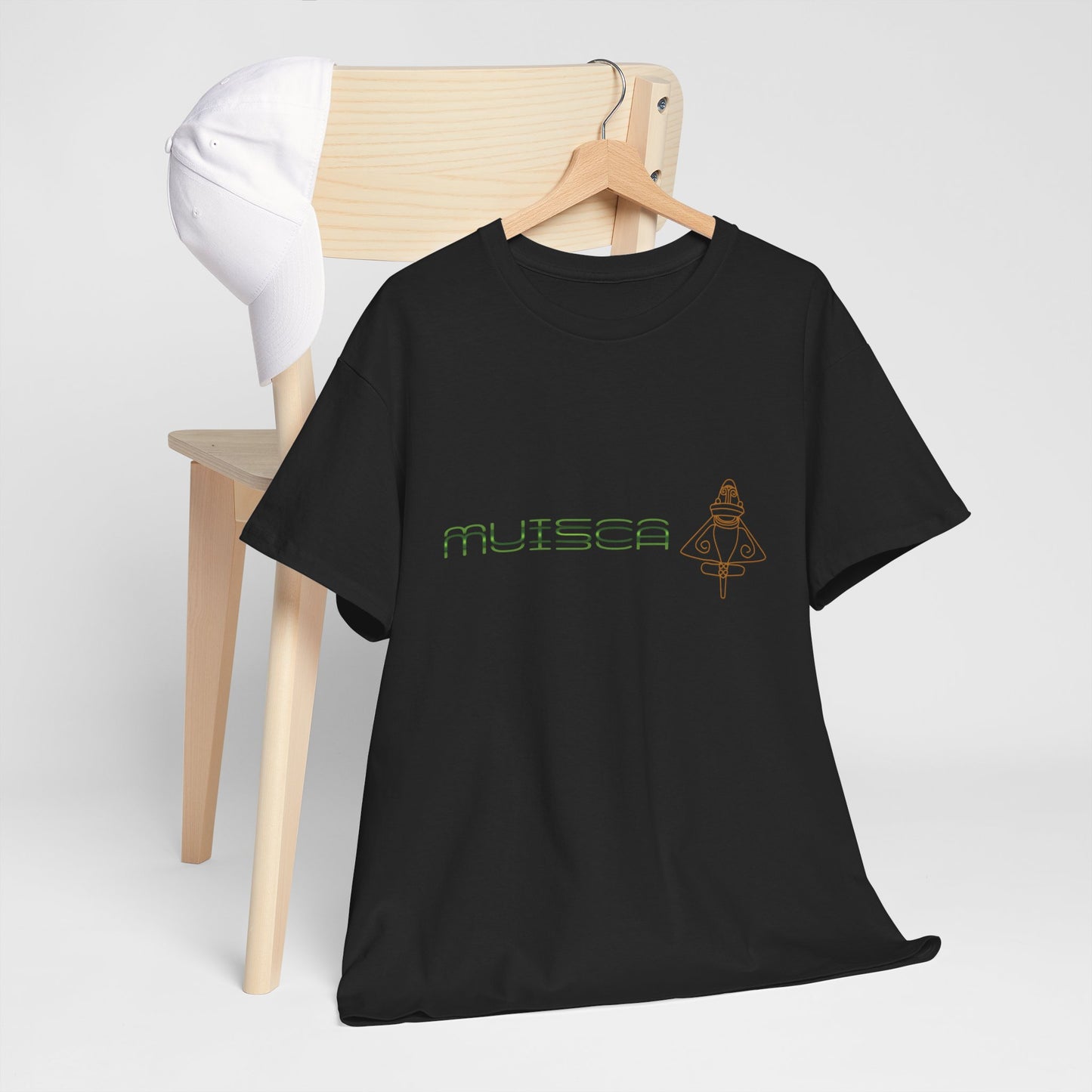 "CULTURA MUISCA" - Unisex Heavy Cotton Tee, Sporty, Casual, Gift, For Him or Her.