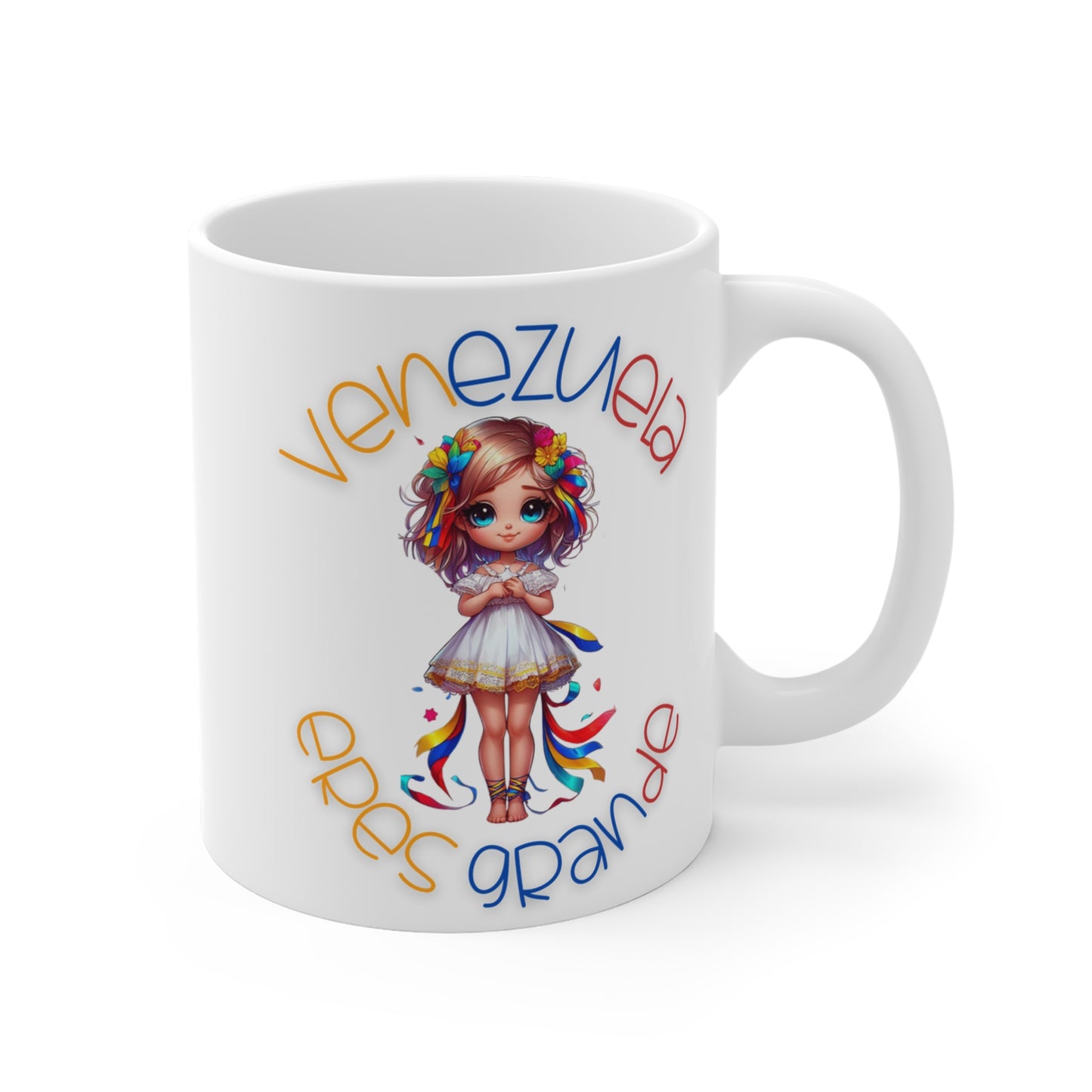 Ceramic Mugs (11oz\15oz\20oz), Ceramic Mugs (11oz\15oz\20oz), para las personas amantes de Venezuela o para los venezolanos migrantes de su pais, con banderas de Venezuela