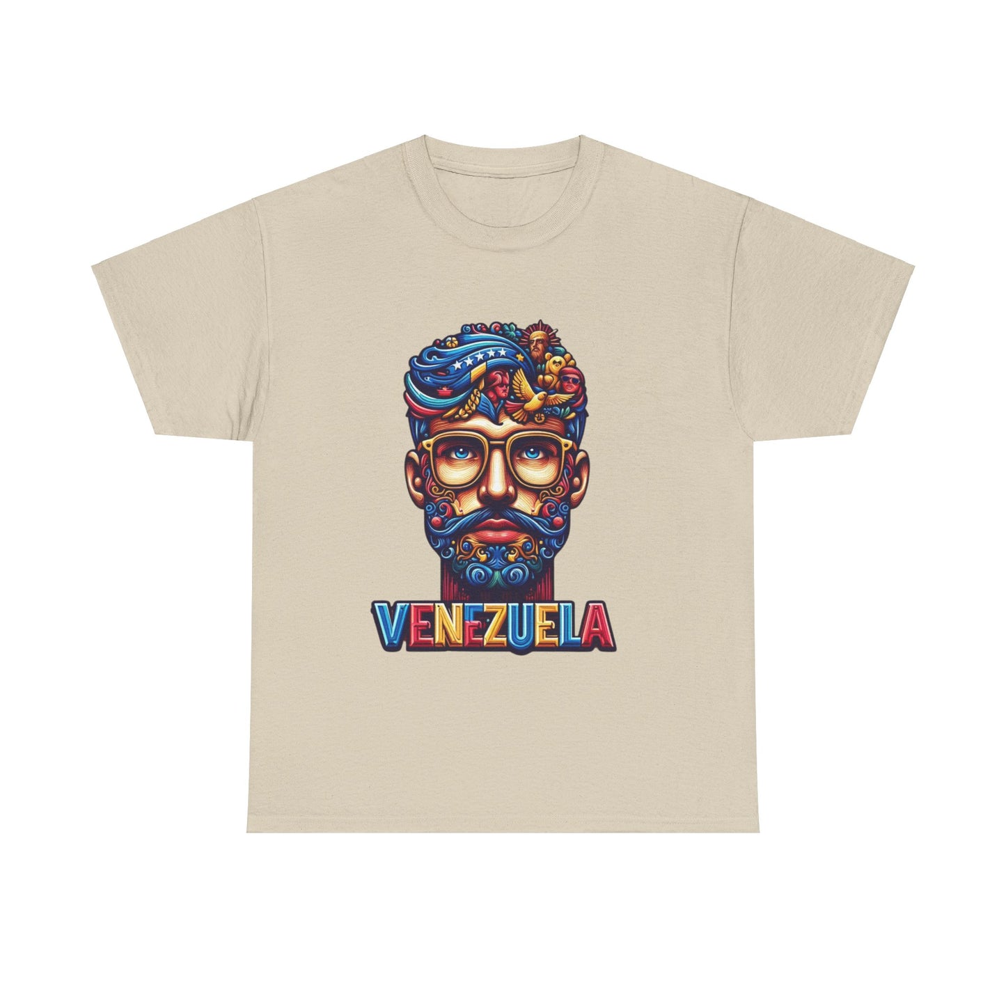 Unisex Heavy Cotton Tee, Colección Camisetas Venezuela Unisex – Serie Adultos, Camiseta Orgullo Venezolano – Retro y Clásica, edicion especial Venezuela