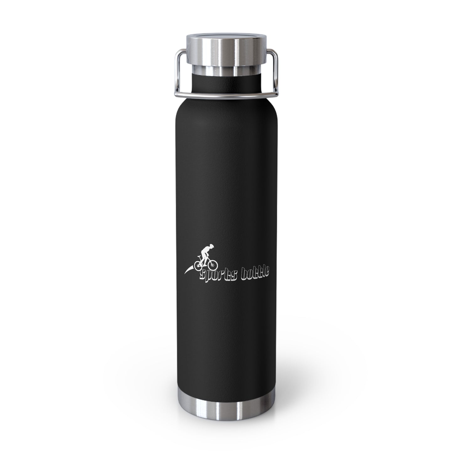 "SPORTS BOTTLE" - Copper Vacuum Insulated Bottle, 22oz, Gift for Him or Her, Sports, Cycling Lovers