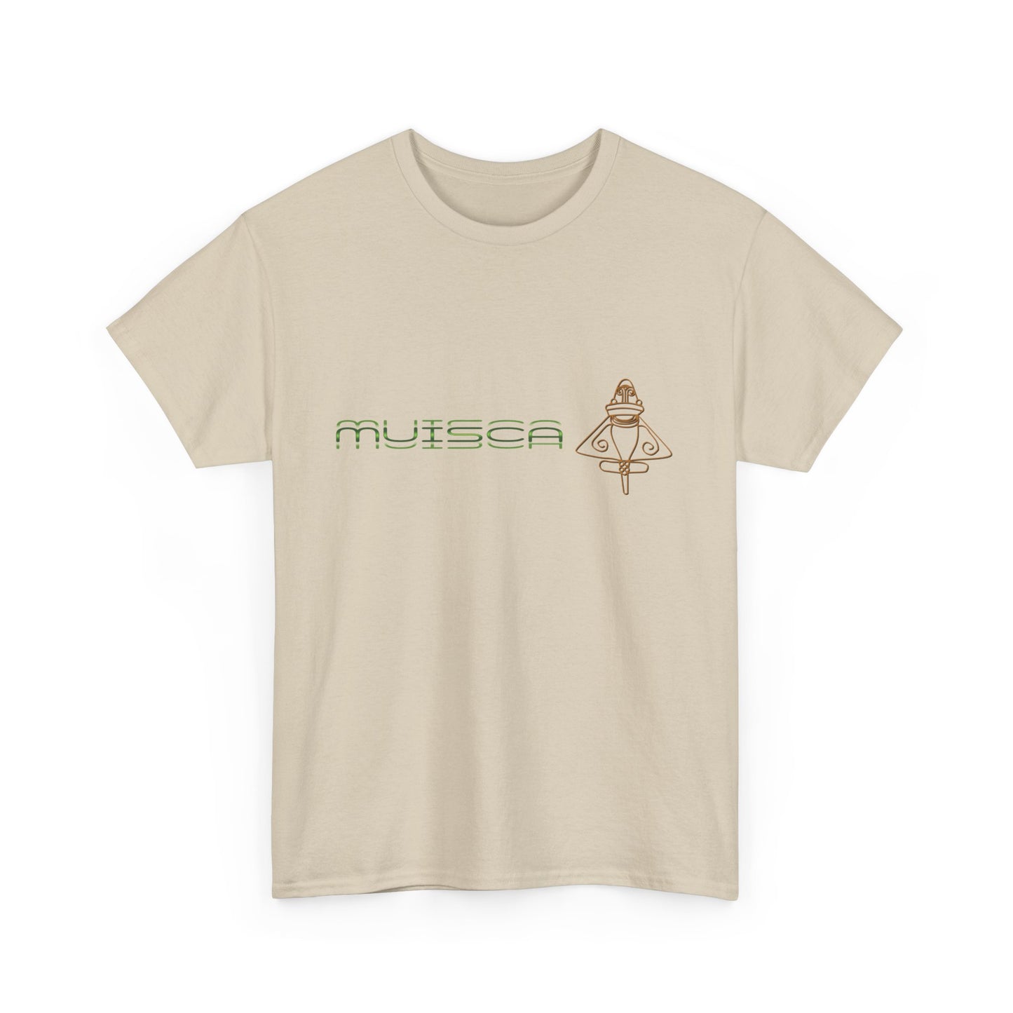 "CULTURA MUISCA" - Unisex Heavy Cotton Tee, Sporty, Casual, Gift, For Him or Her.