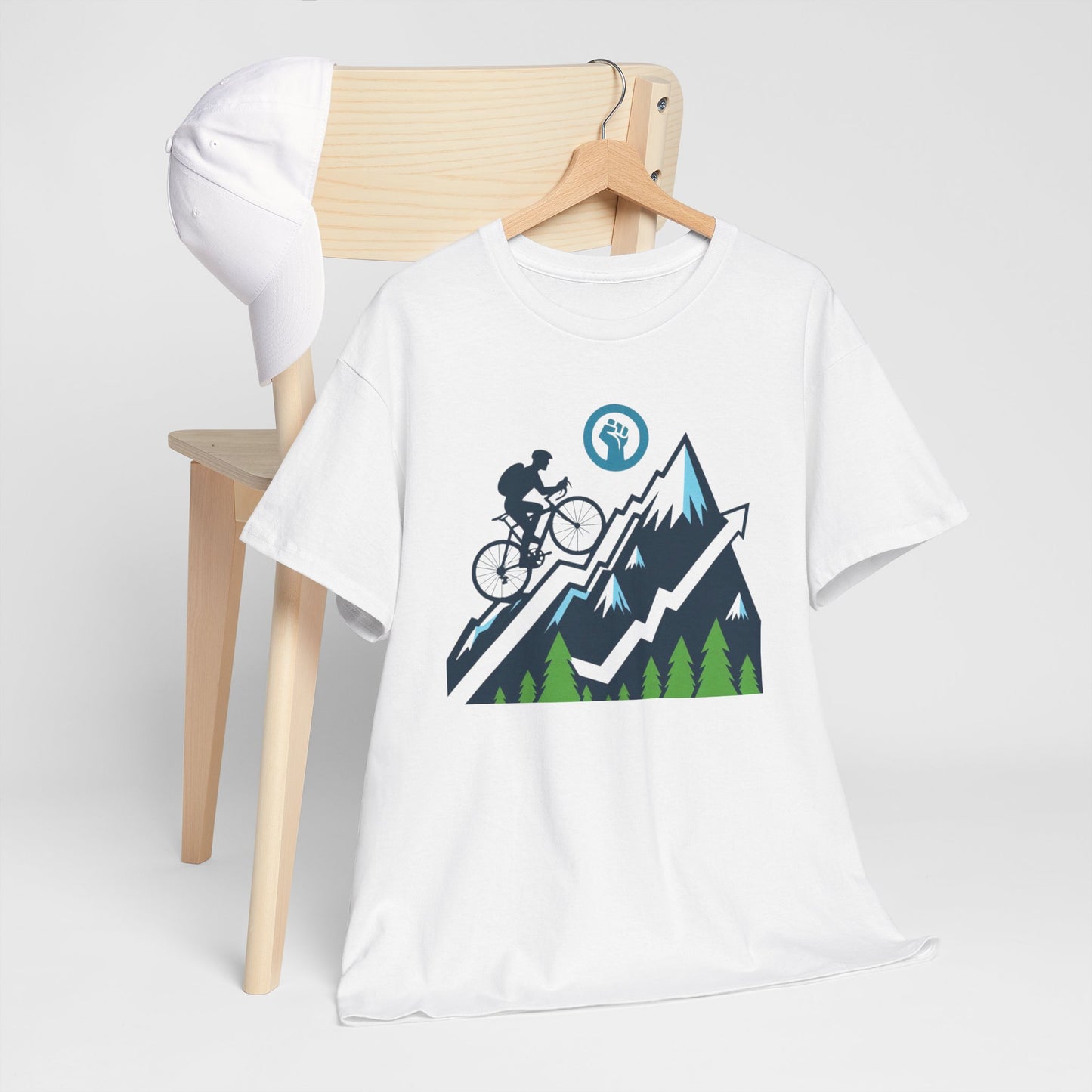 Unisex Heavy Cotton Tee, para amantes del ciclismo, amantes de bicicletas, ropa de ciclismo, camisetas de ciclismo de montaña, ropa de ciclismo, amantes de la bicicleta