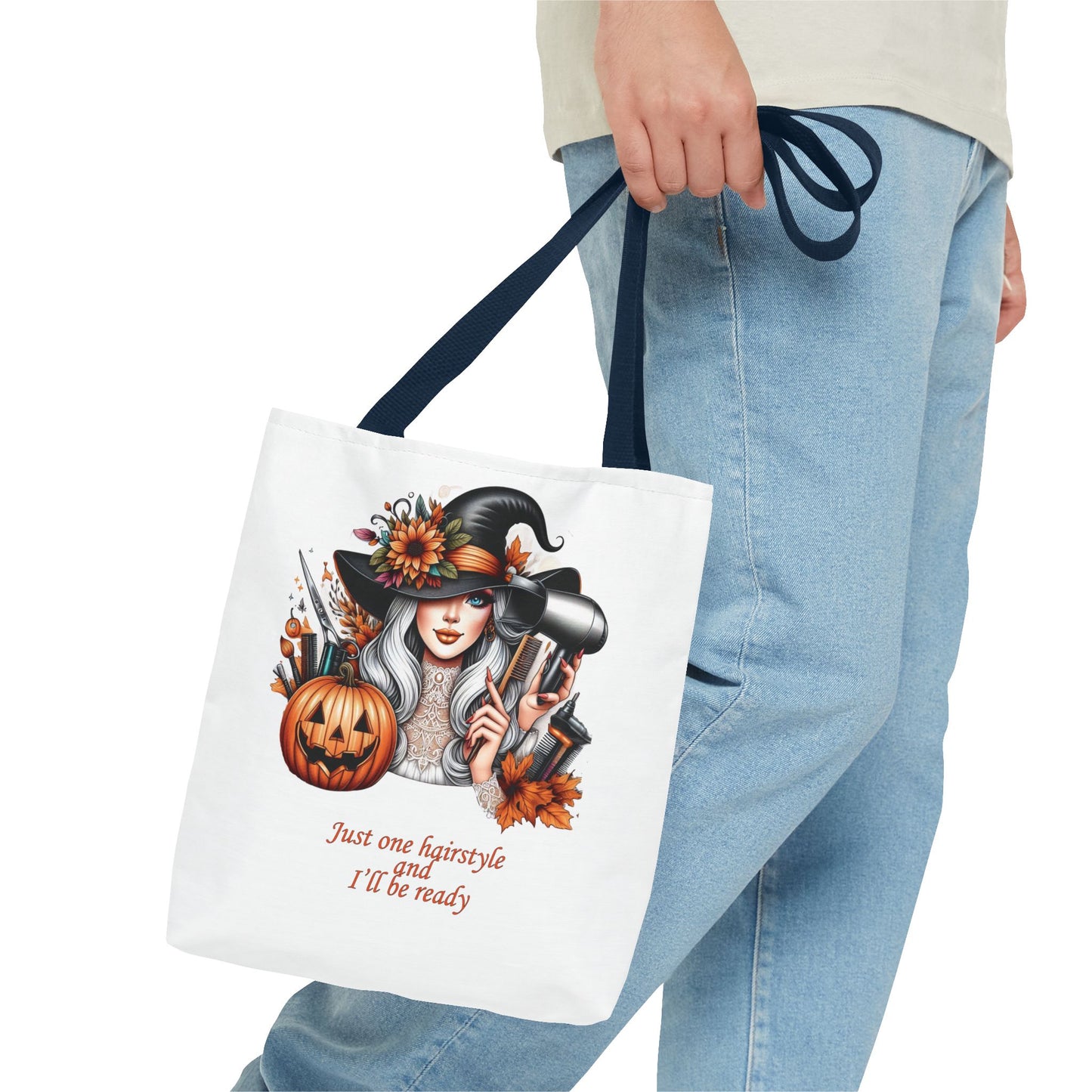 "Just one hairstyle" - Lover Tote Bag, Gift, For him and her, Lovers, Halloween