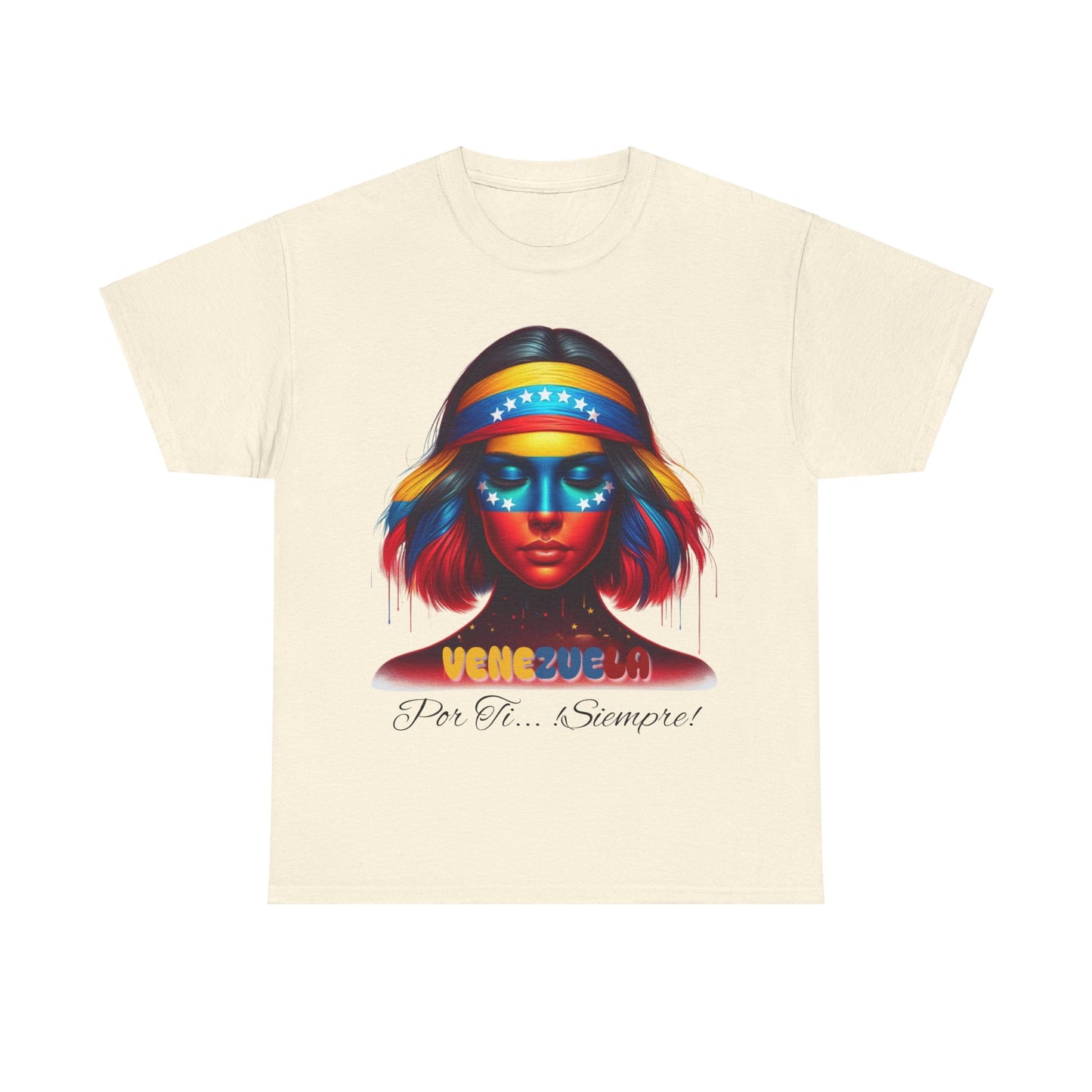 Unisex Heavy Cotton Tee, Colección Camisetas Venezuela Unisex – Serie Adultos, Camiseta Orgullo Venezolano – Retro y Clásica, edicion especial Venezuela