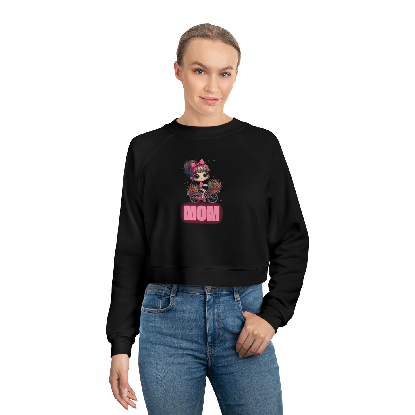 Cropped Sweatshirt Bike Mama Cycling Lover