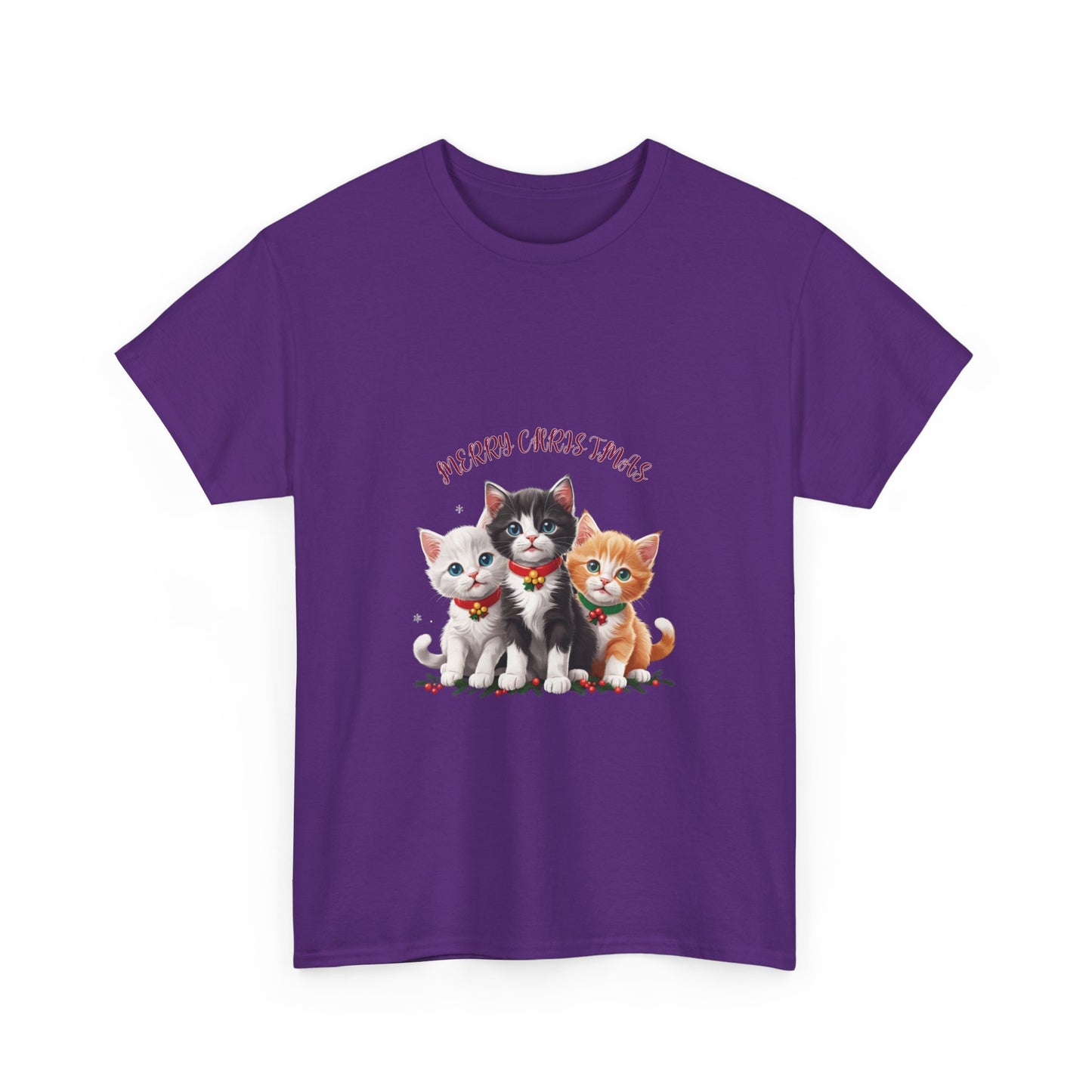 Unisex Heavy Cotton Tee - GATO NAVIDAD