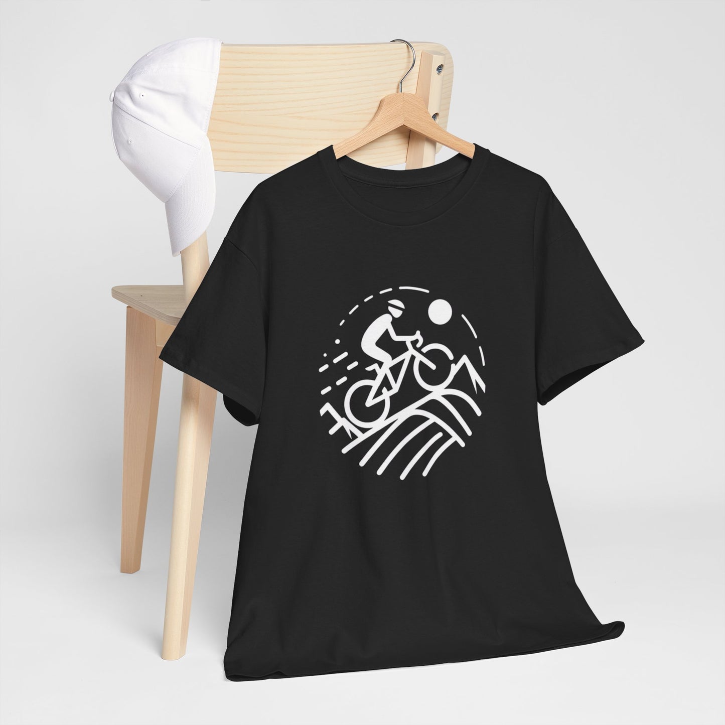 Unisex Heavy Cotton Tee, para amantes del ciclismo, amantes de bicicletas, ropa de ciclismo, camisetas de ciclismo de montaña, ropa de ciclismo, amantes de la bicicleta