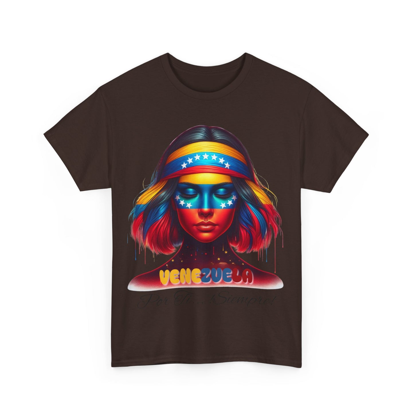 Unisex Heavy Cotton Tee, Colección Camisetas Venezuela Unisex – Serie Adultos, Camiseta Orgullo Venezolano – Retro y Clásica, edicion especial Venezuela