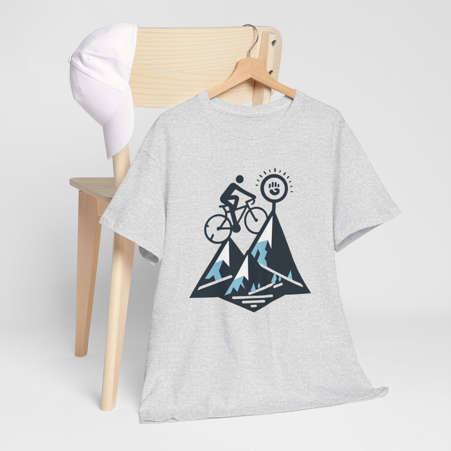 Unisex Heavy Cotton Tee, para amantes del ciclismo, amantes de bicicletas, ropa de ciclismo, camisetas de ciclismo de montaña, ropa de ciclismo, amantes de la bicicleta