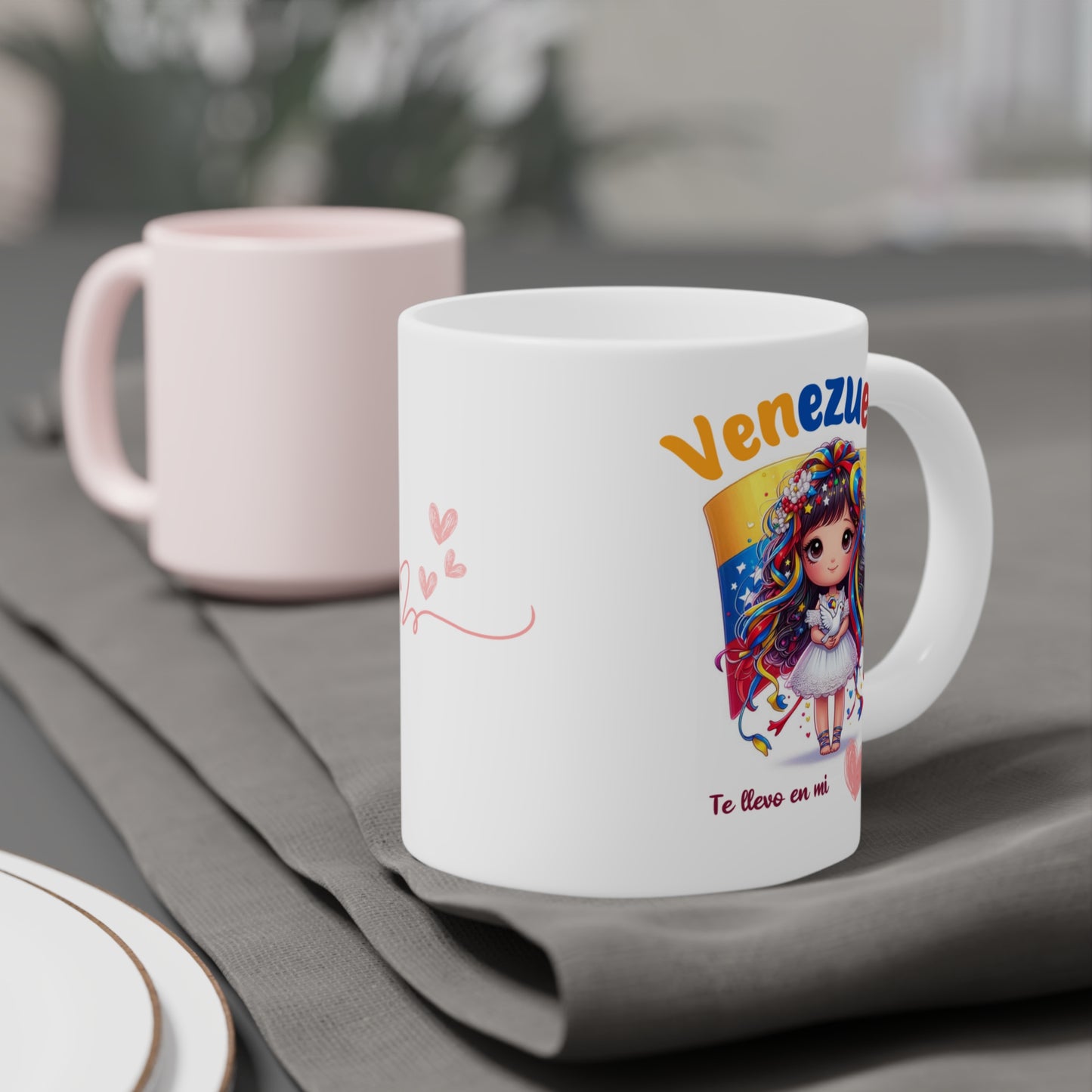 Ceramic Mugs (11oz\15oz\20oz), Ceramic Mugs (11oz\15oz\20oz), para las personas amantes de Venezuela o para los venezolanos migrantes de su pais, con banderas de Venezuela