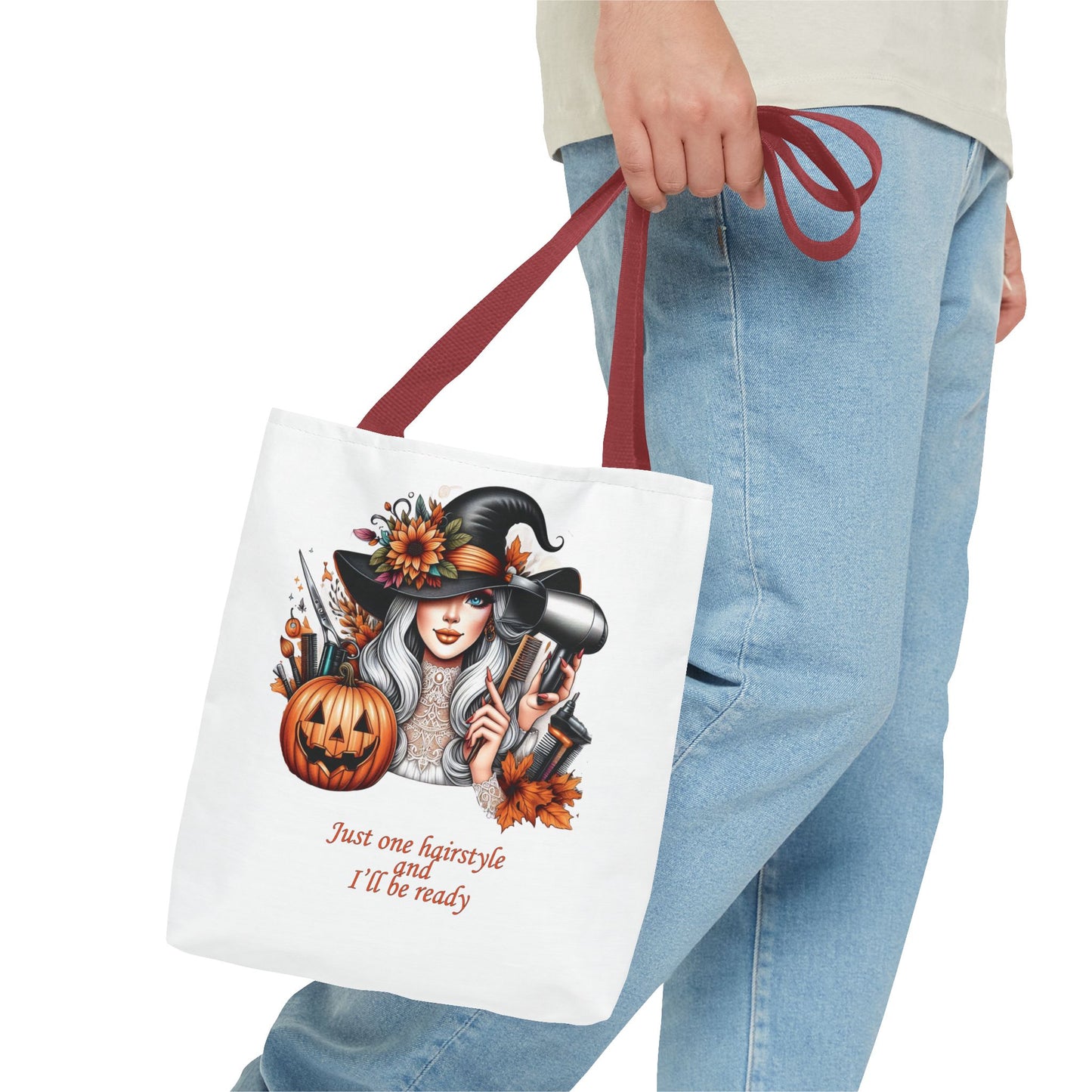 "Just one hairstyle" - Lover Tote Bag, Gift, For him and her, Lovers, Halloween