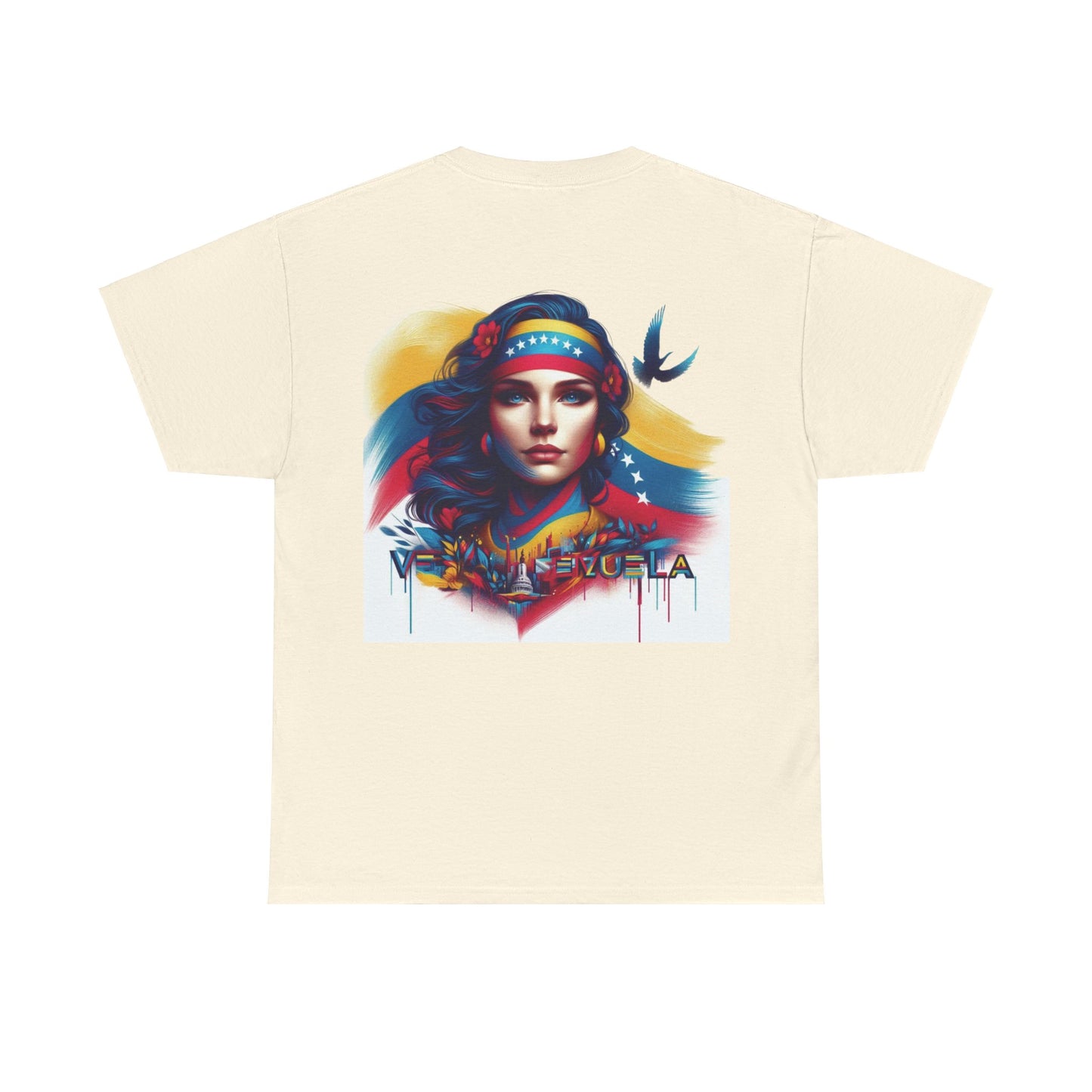 Unisex Heavy Cotton Tee, Colección Camisetas Venezuela Unisex – Serie Adultos, Camiseta Orgullo Venezolano – Retro y Clásica, edicion especial Venezuela