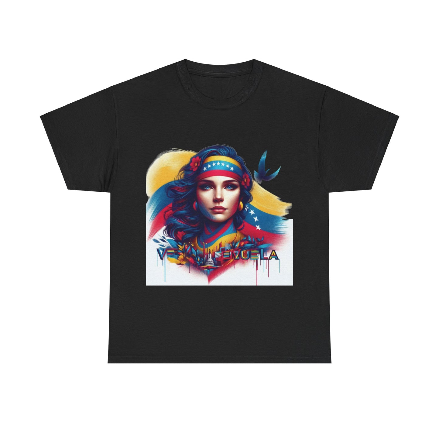 Unisex Heavy Cotton Tee, Colección Camisetas Venezuela Unisex – Serie Adultos, Camiseta Orgullo Venezolano – Retro y Clásica, edicion especial Venezuela