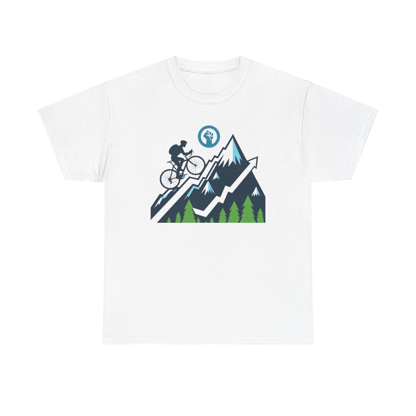 Unisex Heavy Cotton Tee, para amantes del ciclismo, amantes de bicicletas, ropa de ciclismo, camisetas de ciclismo de montaña, ropa de ciclismo, amantes de la bicicleta