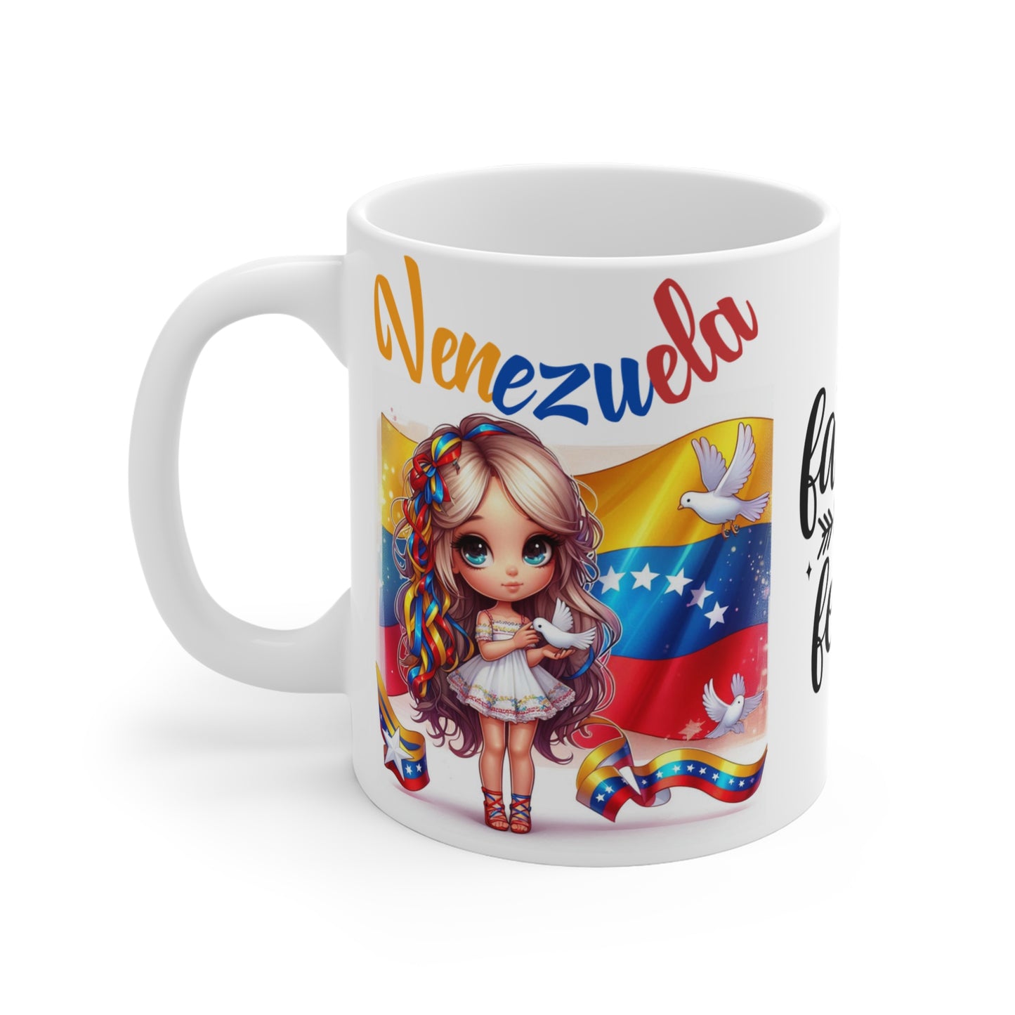 Ceramic Mugs (11oz\15oz\20oz), Ceramic Mugs (11oz\15oz\20oz), para las personas amantes de Venezuela o para los venezolanos migrantes de su pais, con banderas de Venezuela