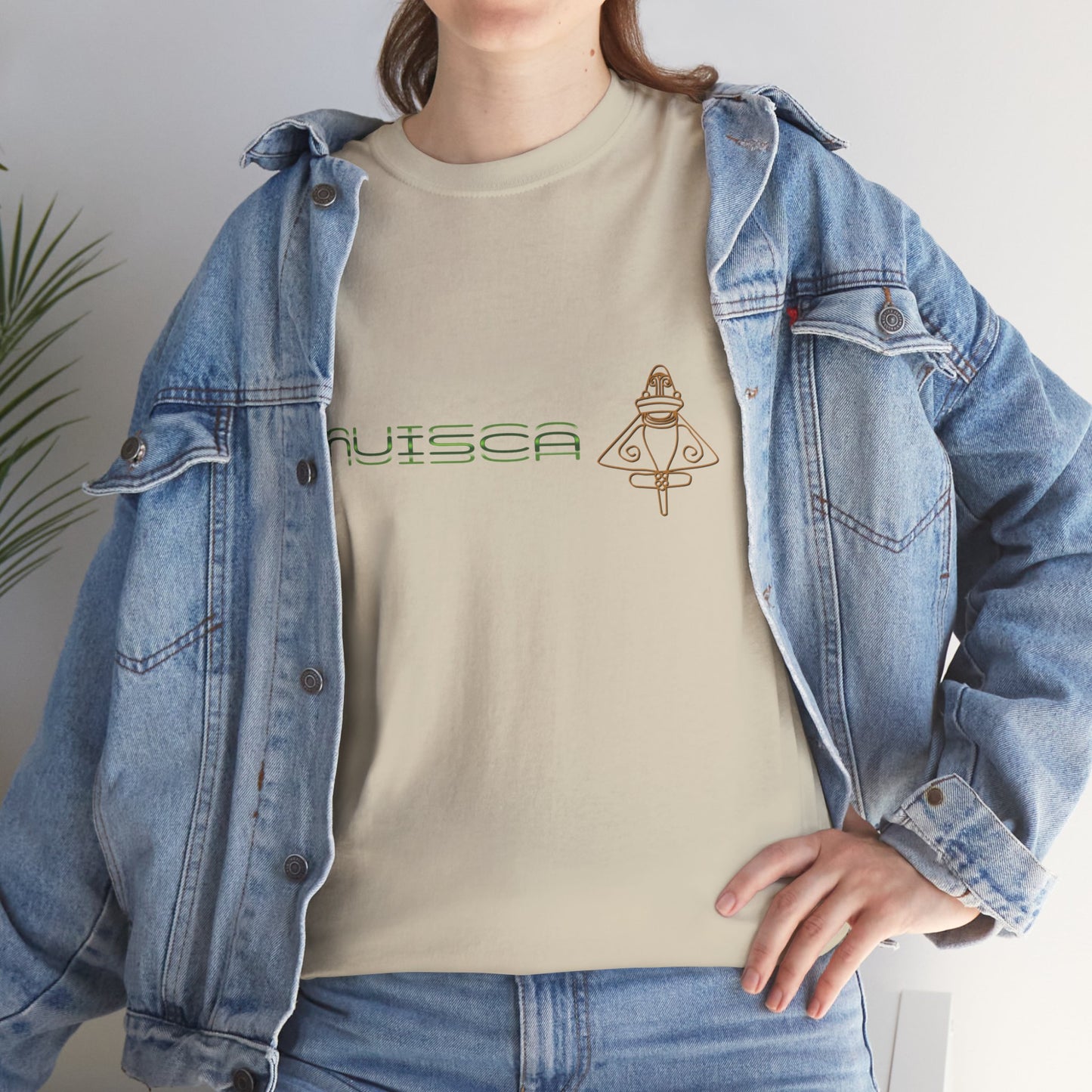 "CULTURA MUISCA" - Unisex Heavy Cotton Tee, Sporty, Casual, Gift, For Him or Her.