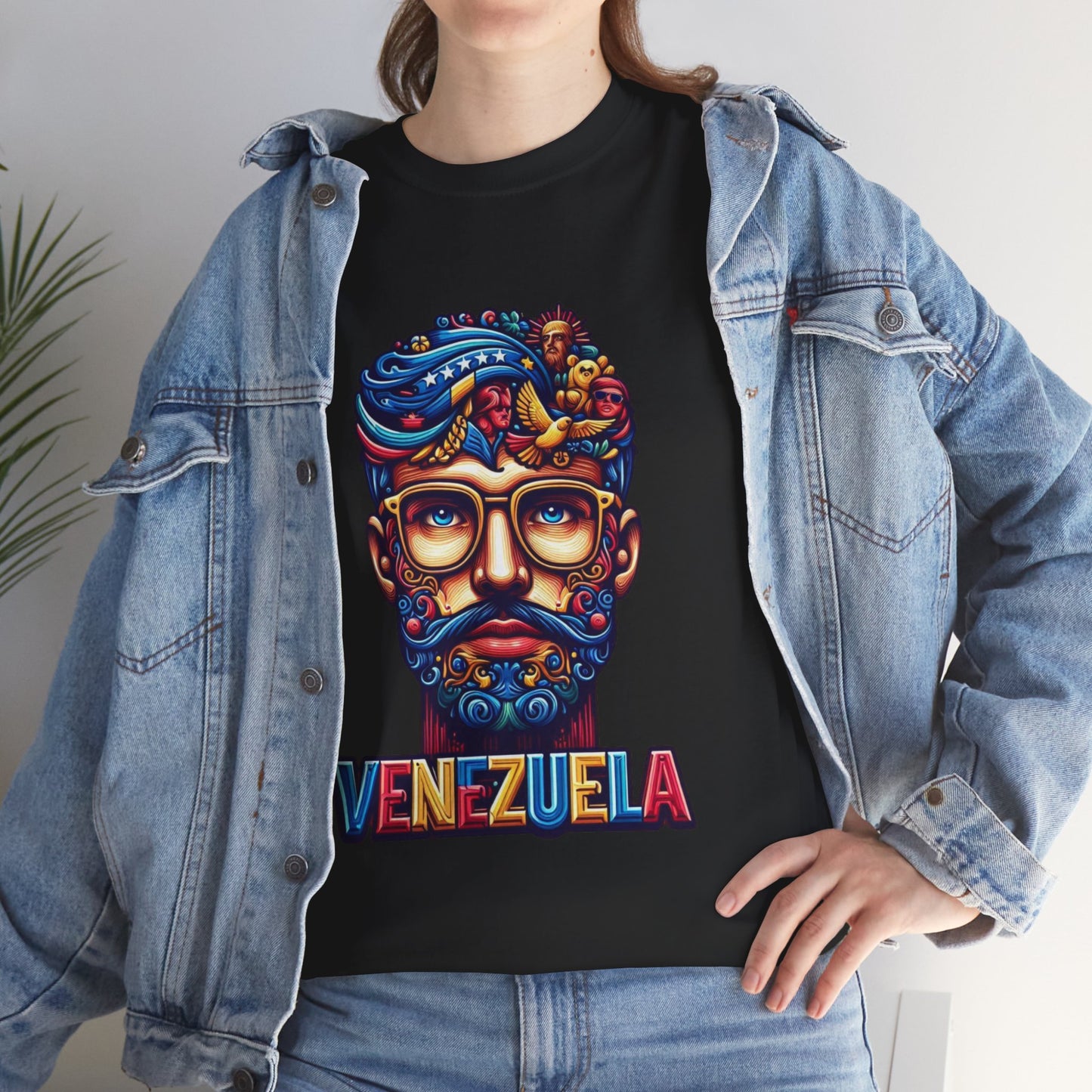 Unisex Heavy Cotton Tee, Colección Camisetas Venezuela Unisex – Serie Adultos, Camiseta Orgullo Venezolano – Retro y Clásica, edicion especial Venezuela