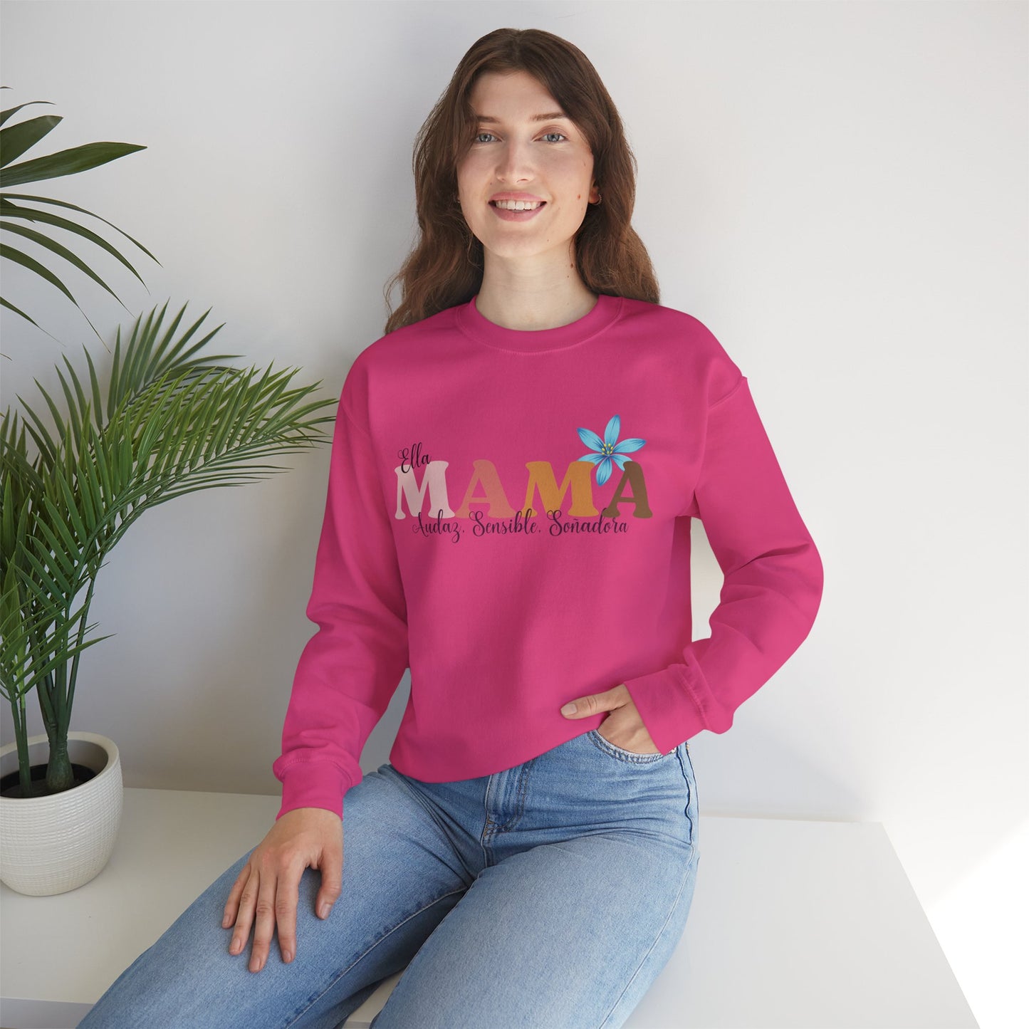 Mama Unisex Heavy Blend™ Crewneck Sweatshirt - Para Mama Design