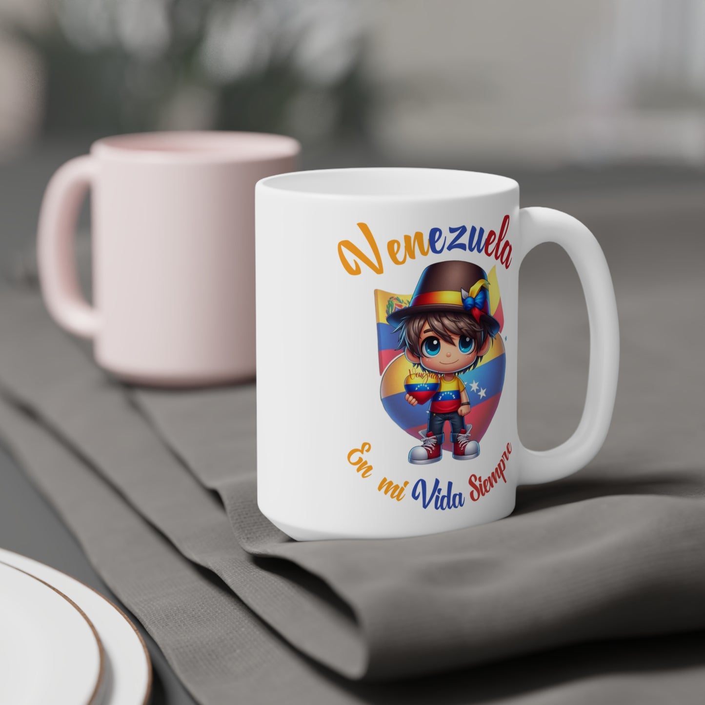 Ceramic Mugs (11oz\15oz\20oz), Ceramic Mugs (11oz\15oz\20oz), para las personas amantes de Venezuela o para los venezolanos migrantes de su pais, con banderas de Venezuela