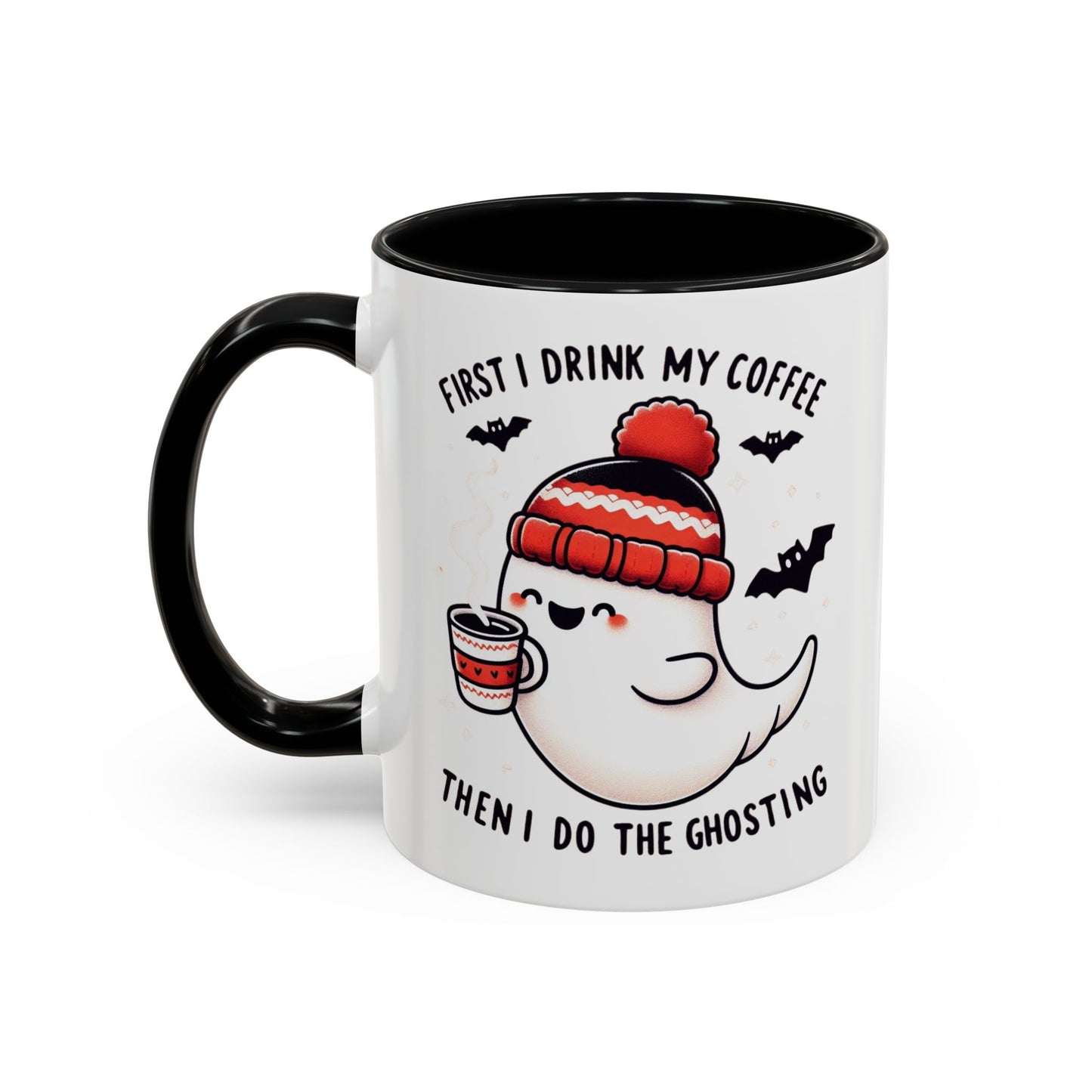 Halloween Ghost Cat Coffee Mug