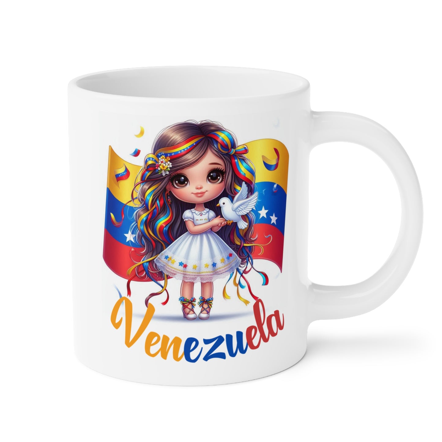 Ceramic Mugs (11oz\15oz\20oz), Ceramic Mugs (11oz\15oz\20oz), para las personas amantes de Venezuela o para los venezolanos migrantes de su pais, con banderas de Venezuela