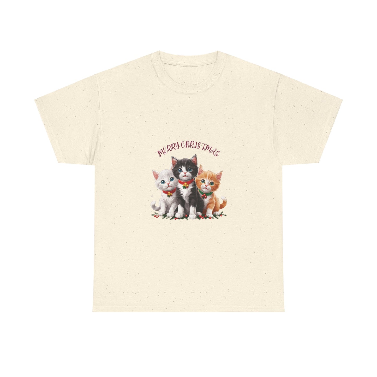 Unisex Heavy Cotton Tee - GATO NAVIDAD