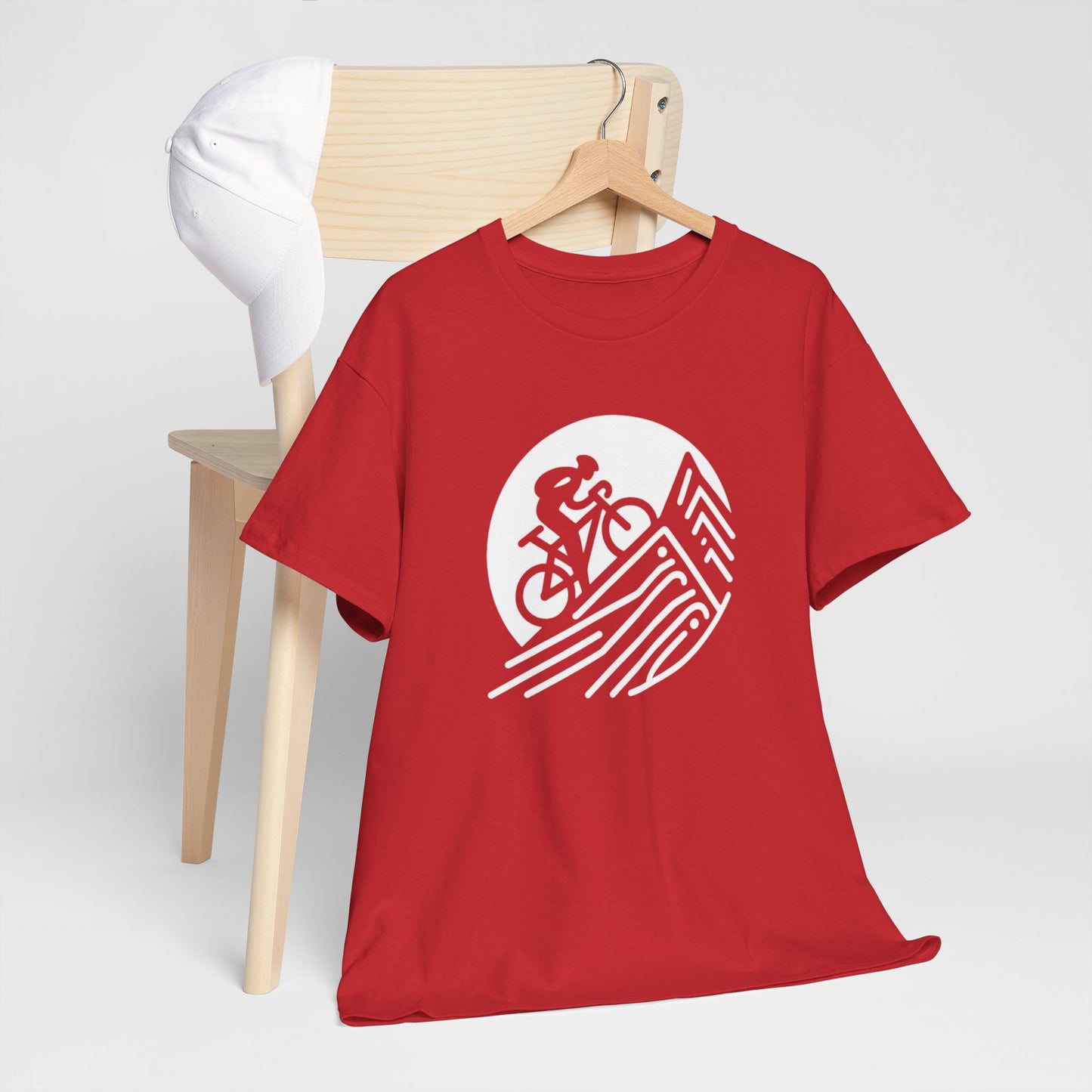 Unisex Heavy Cotton Tee, para amantes del ciclismo, amantes de bicicletas, ropa de ciclismo, camisetas de ciclismo de montaña, ropa de ciclismo, amantes de la bicicleta