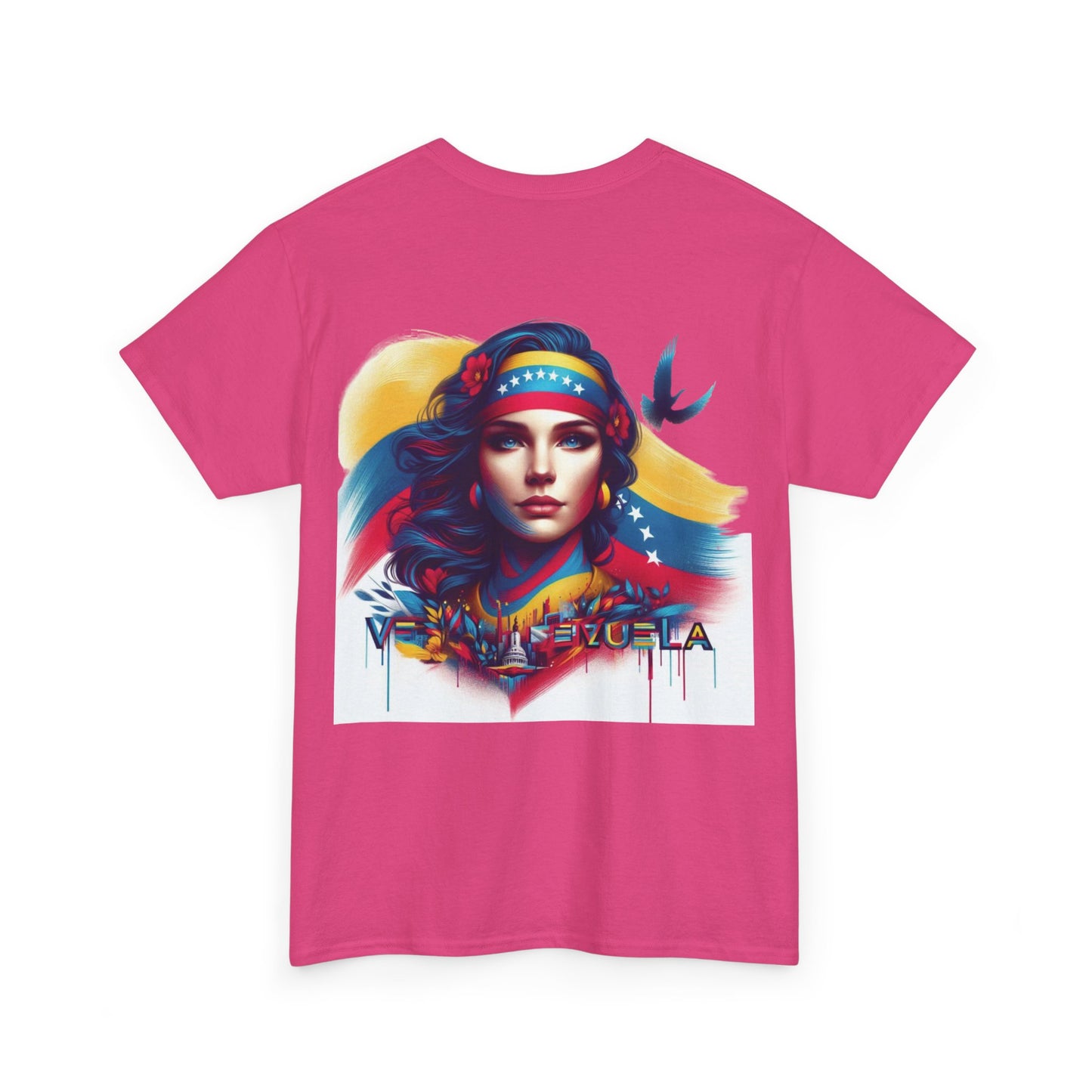 Unisex Heavy Cotton Tee, Colección Camisetas Venezuela Unisex – Serie Adultos, Camiseta Orgullo Venezolano – Retro y Clásica, edicion especial Venezuela