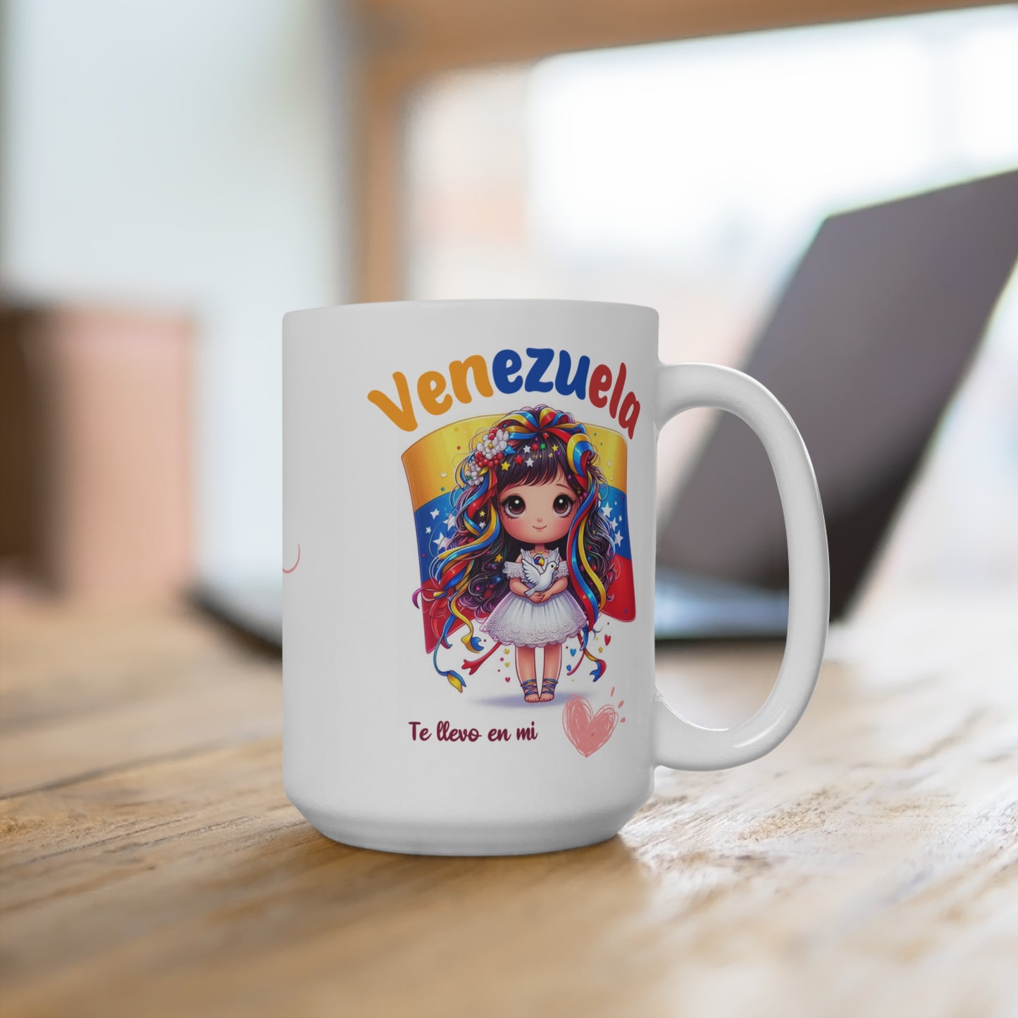 Ceramic Mugs (11oz\15oz\20oz), Ceramic Mugs (11oz\15oz\20oz), para las personas amantes de Venezuela o para los venezolanos migrantes de su pais, con banderas de Venezuela