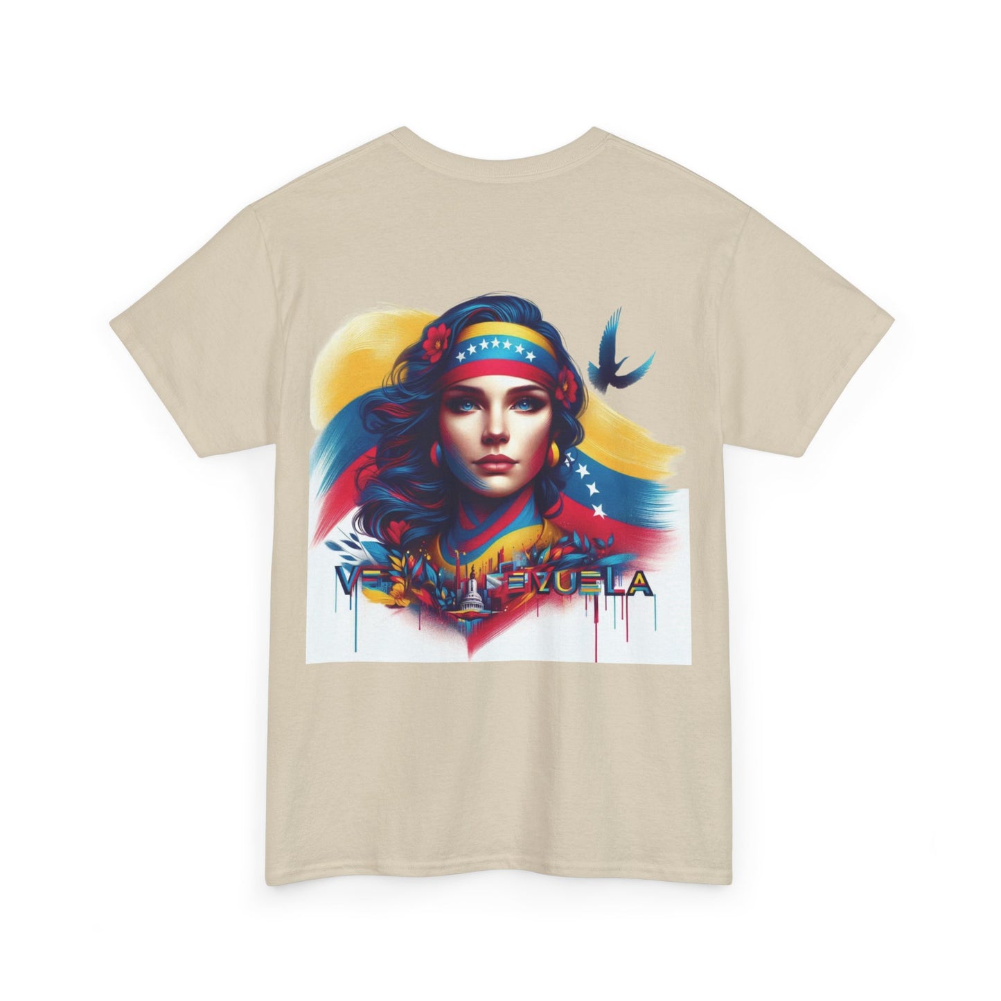 Unisex Heavy Cotton Tee, Colección Camisetas Venezuela Unisex – Serie Adultos, Camiseta Orgullo Venezolano – Retro y Clásica, edicion especial Venezuela