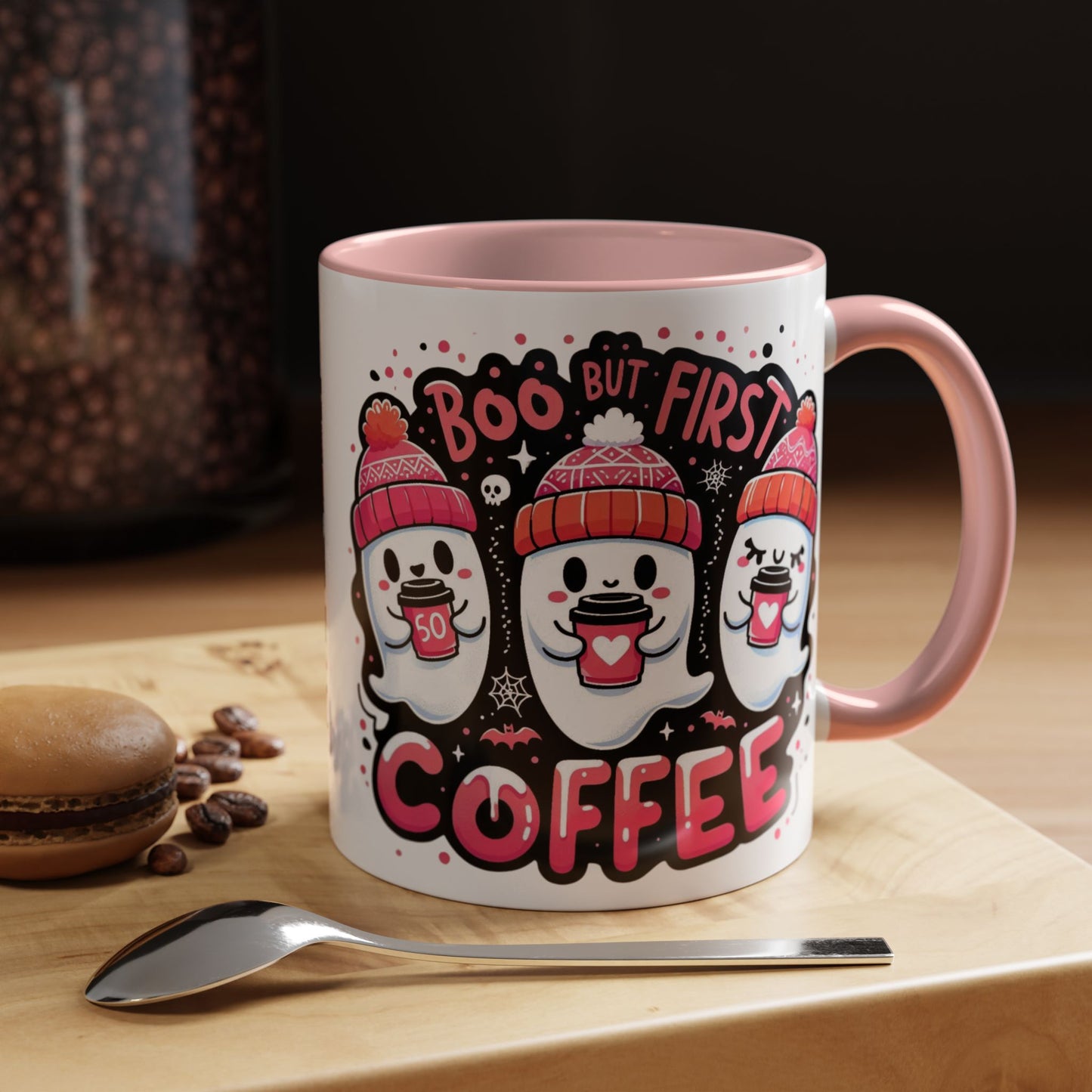 Halloween Ghost Cat Coffee Mug