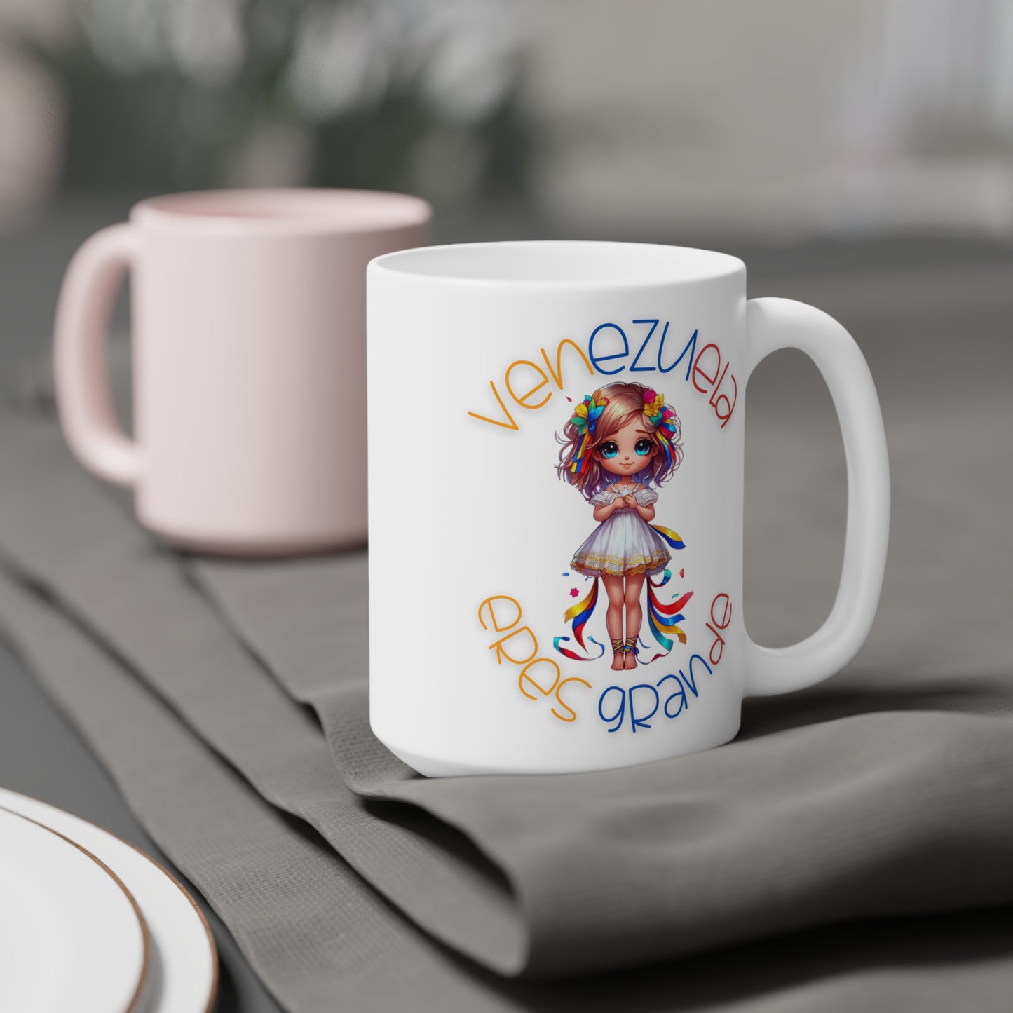 Ceramic Mugs (11oz\15oz\20oz), Ceramic Mugs (11oz\15oz\20oz), para las personas amantes de Venezuela o para los venezolanos migrantes de su pais, con banderas de Venezuela