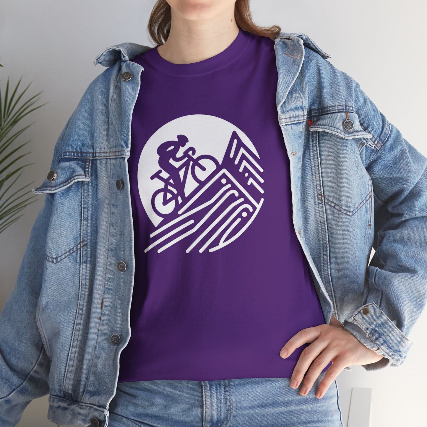 Unisex Heavy Cotton Tee, para amantes del ciclismo, amantes de bicicletas, ropa de ciclismo, camisetas de ciclismo de montaña, ropa de ciclismo, amantes de la bicicleta