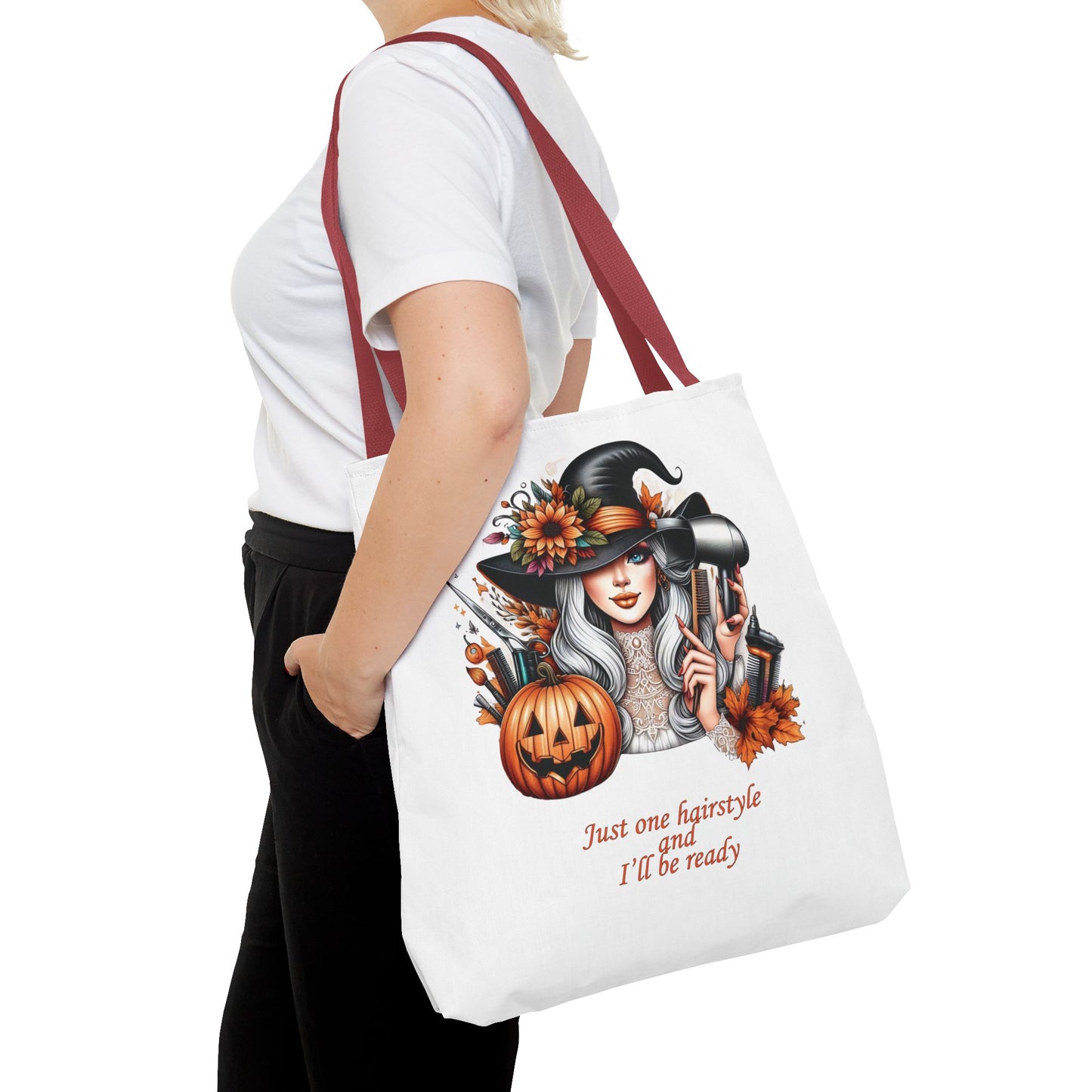 "Just one hairstyle" - Lover Tote Bag, Gift, For him and her, Lovers, Halloween