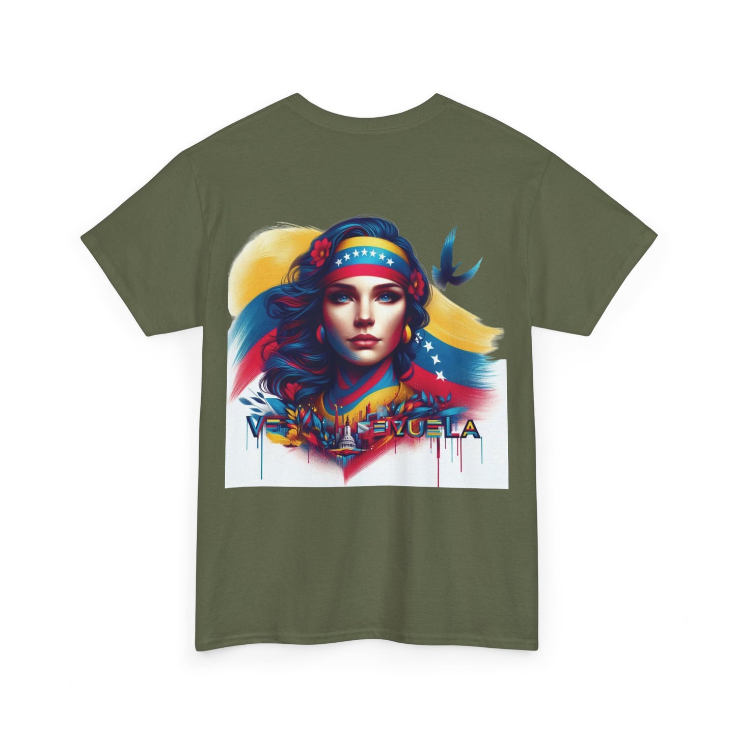 Unisex Heavy Cotton Tee, Colección Camisetas Venezuela Unisex – Serie Adultos, Camiseta Orgullo Venezolano – Retro y Clásica, edicion especial Venezuela