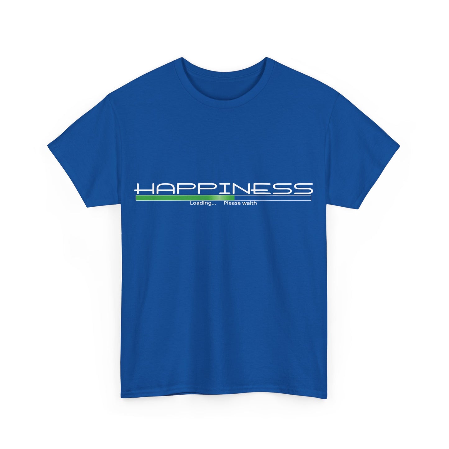 "HAPPINESS" - Unisex Heavy Cotton Tee, Sporty, Casual, Gift, For Him or Her.