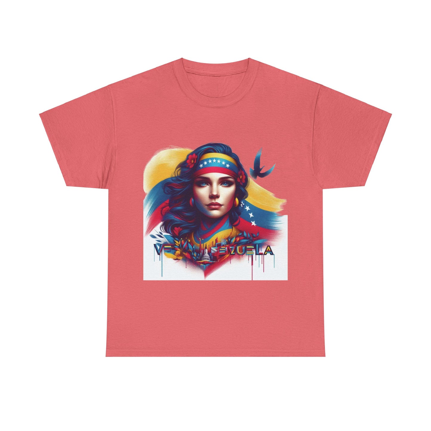 Unisex Heavy Cotton Tee, Colección Camisetas Venezuela Unisex – Serie Adultos, Camiseta Orgullo Venezolano – Retro y Clásica, edicion especial Venezuela