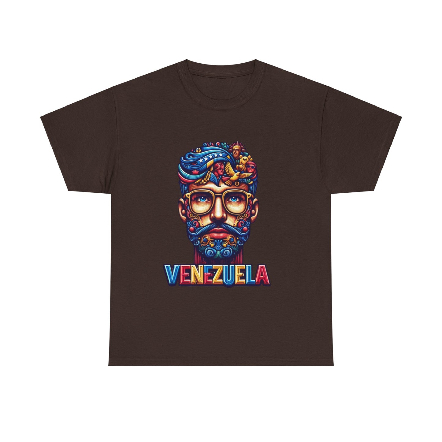 Unisex Heavy Cotton Tee, Colección Camisetas Venezuela Unisex – Serie Adultos, Camiseta Orgullo Venezolano – Retro y Clásica, edicion especial Venezuela