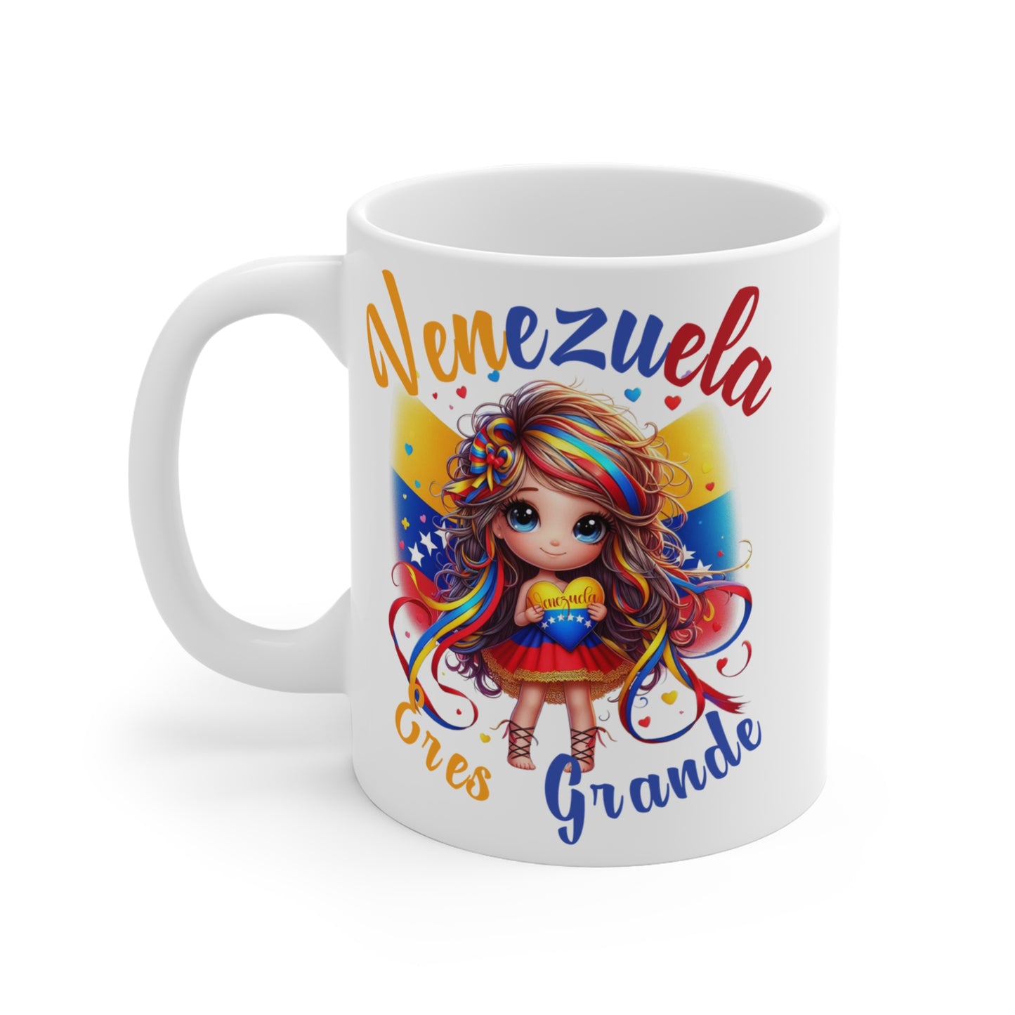 Ceramic Mugs (11oz\15oz\20oz), Ceramic Mugs (11oz\15oz\20oz), para las personas amantes de Venezuela o para los venezolanos migrantes de su pais, con banderas de Venezuela