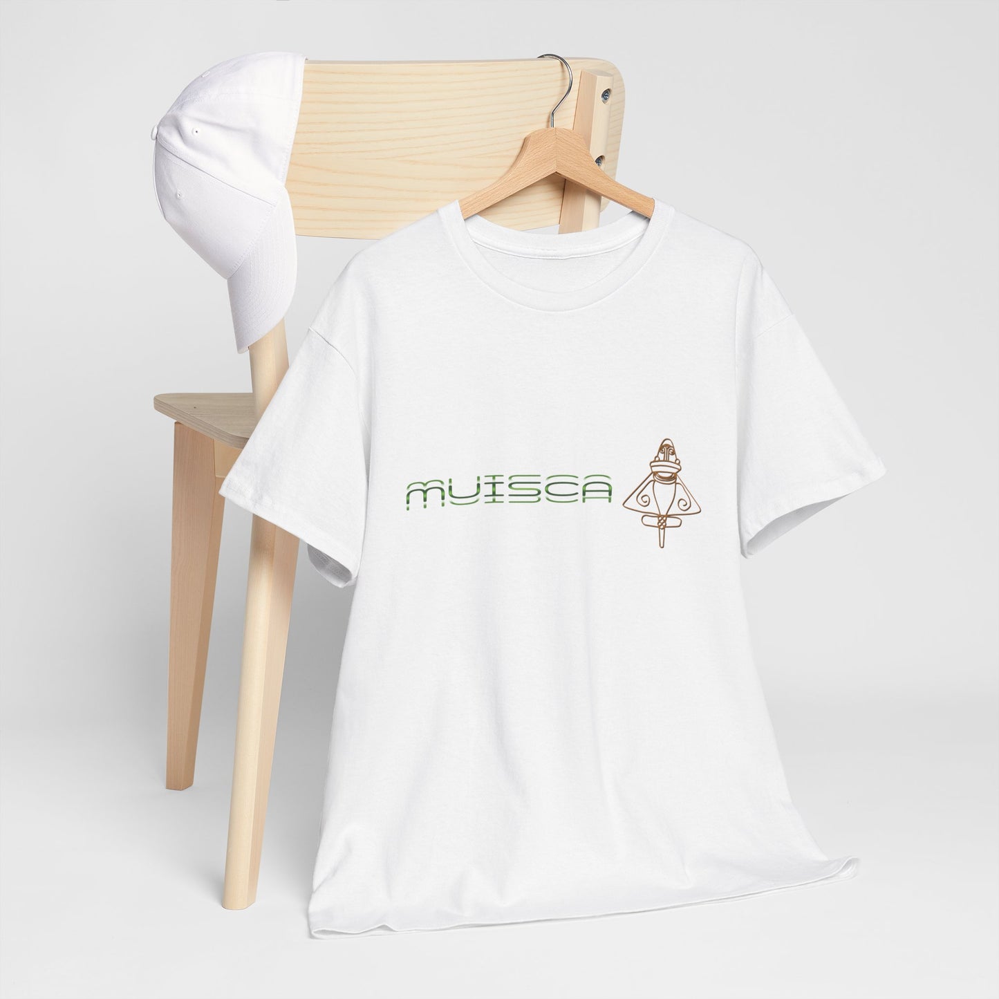 "CULTURA MUISCA" - Unisex Heavy Cotton Tee, Sporty, Casual, Gift, For Him or Her.