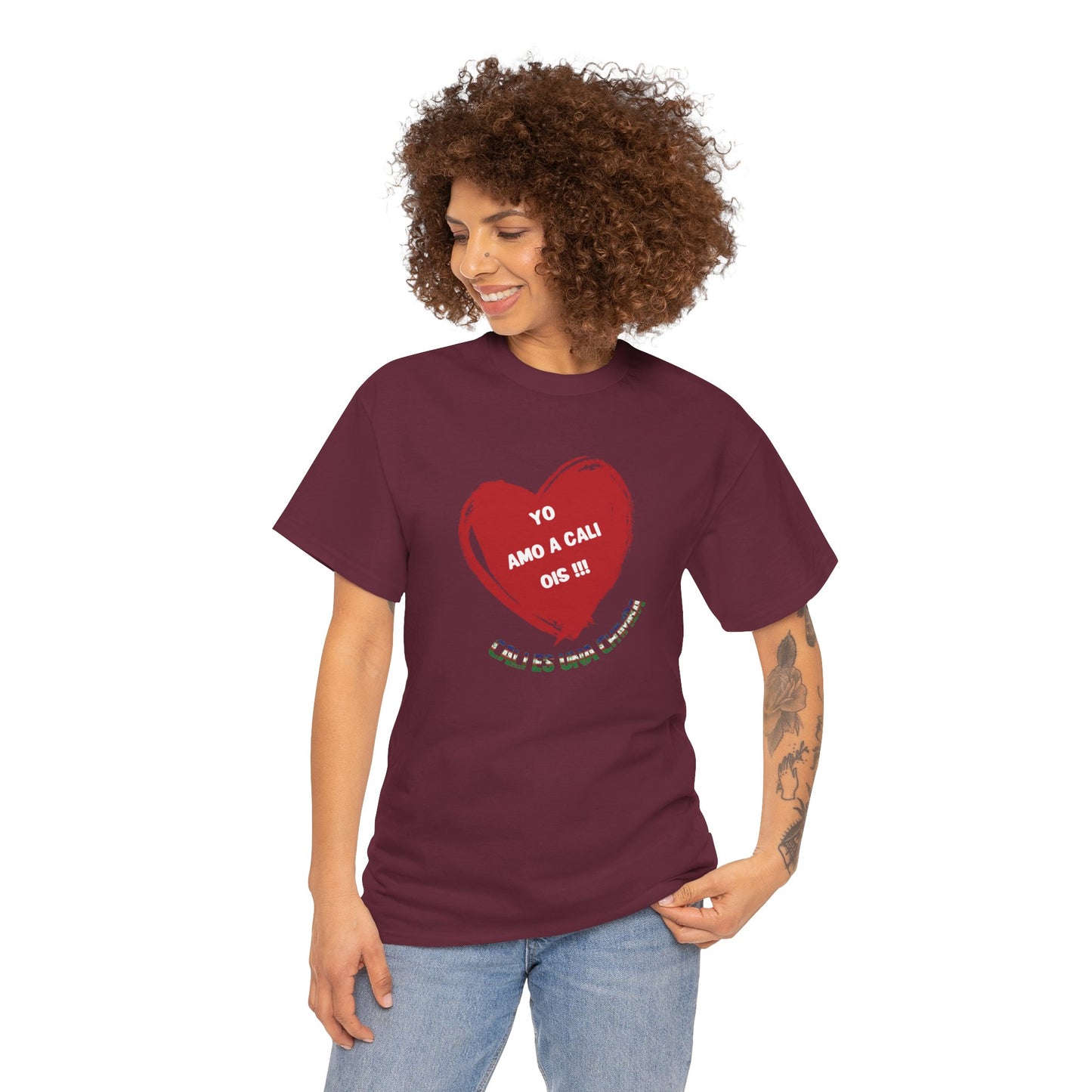 Colonia Caleña Unisex Zone Performance T-shirt, 'Yo amo a Cali ois !!!', regalo casual, Colombian Pride Shirt, Cali Souvenir Gift, Latinx