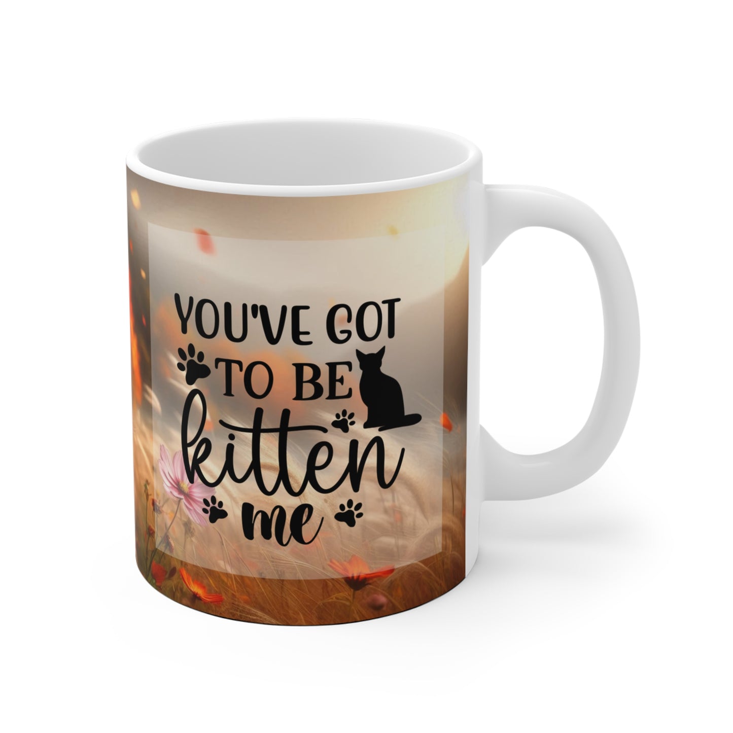 Mug 11oz, Taza de Gatos para Amantes del Café, Mug de Gatos Adorable, Taza Gato Divertido – Cerámica Blanca, Ideal para Café, Té o Chocolate"