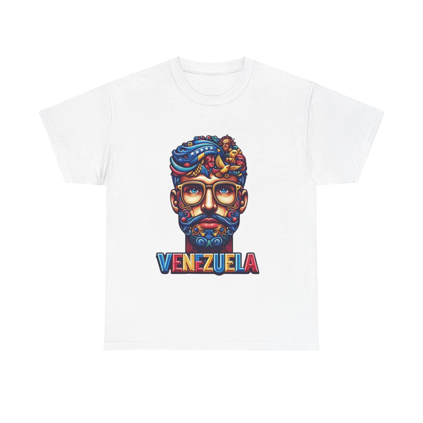 Unisex Heavy Cotton Tee, Colección Camisetas Venezuela Unisex – Serie Adultos, Camiseta Orgullo Venezolano – Retro y Clásica, edicion especial Venezuela